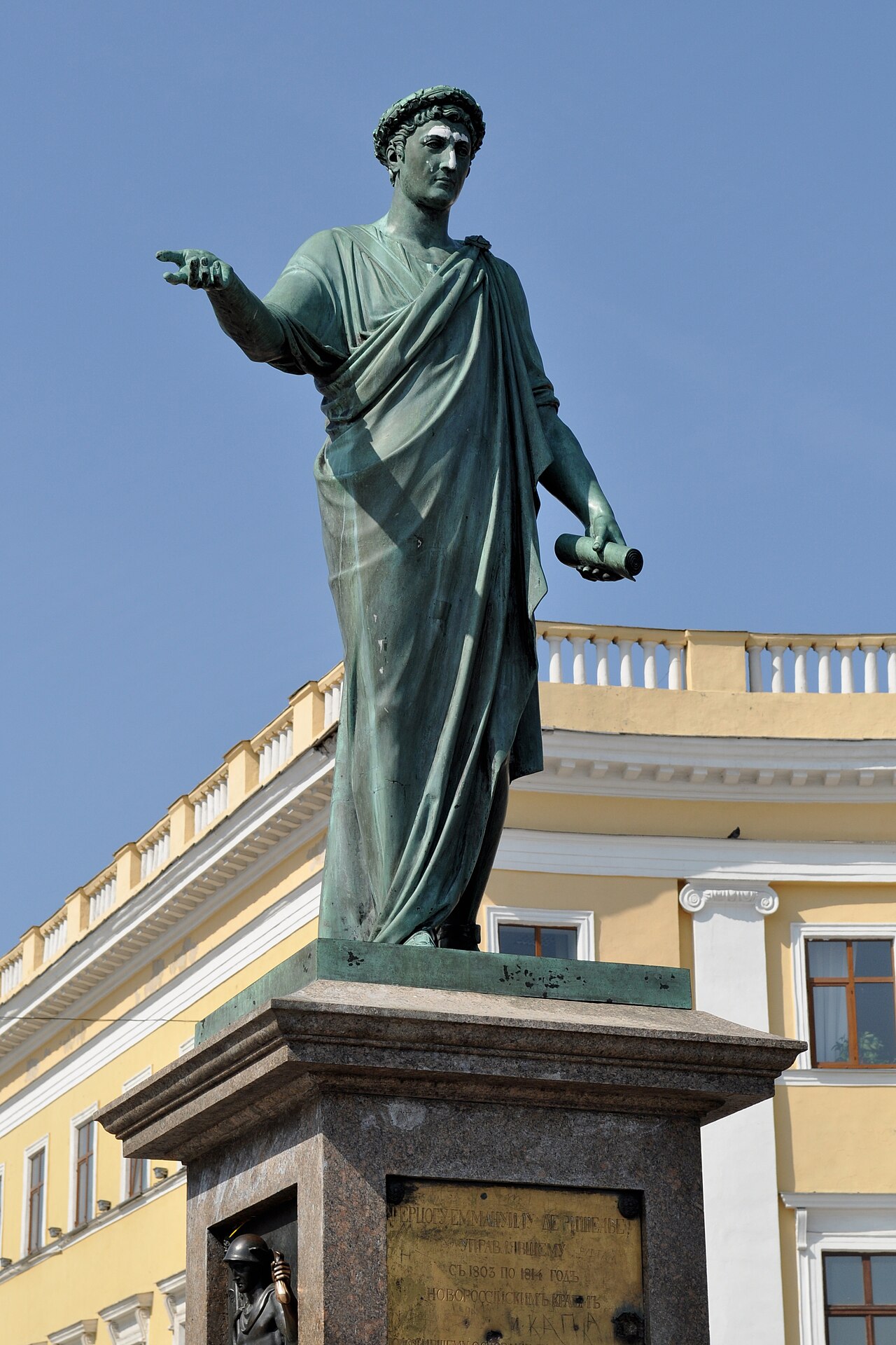 Statue of the Duc de Richelieu in Odesa by Ivan Martos