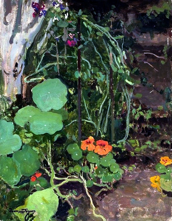 Nasturtiums III. by Ivan Trush
