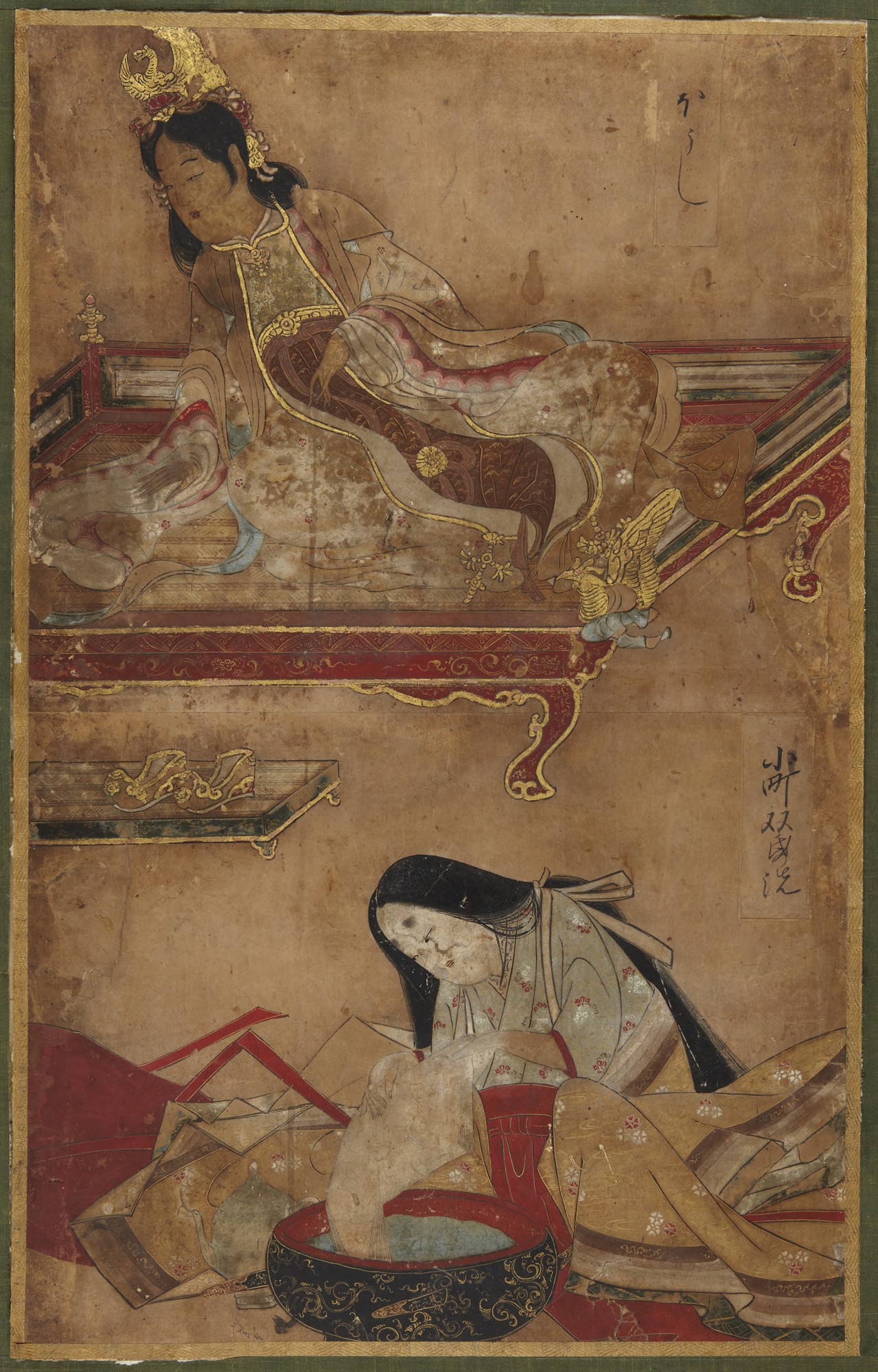 Two Women by Iwasa Matabē