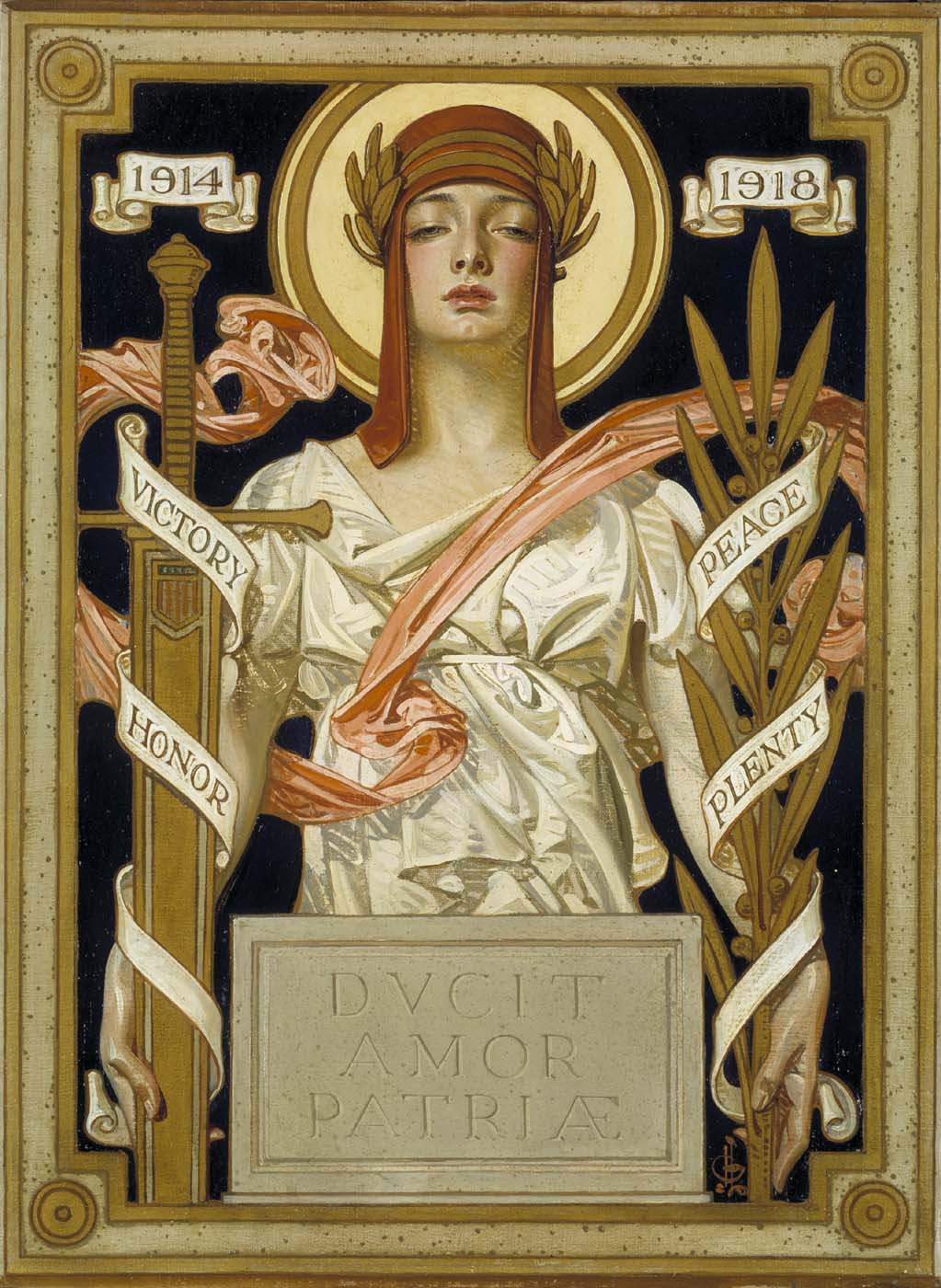 Great War Victory Illustration for The Saturday Evening Post, 1918 by J. C. Leyendecker