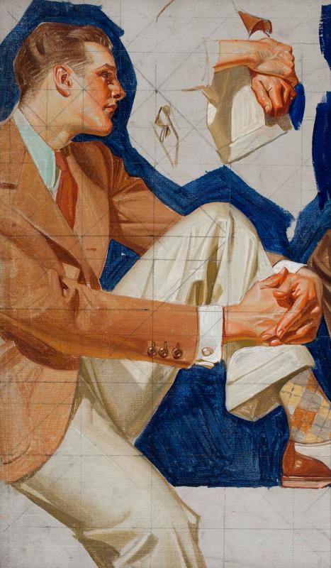 [Male Fashion Model] by J. C. Leyendecker