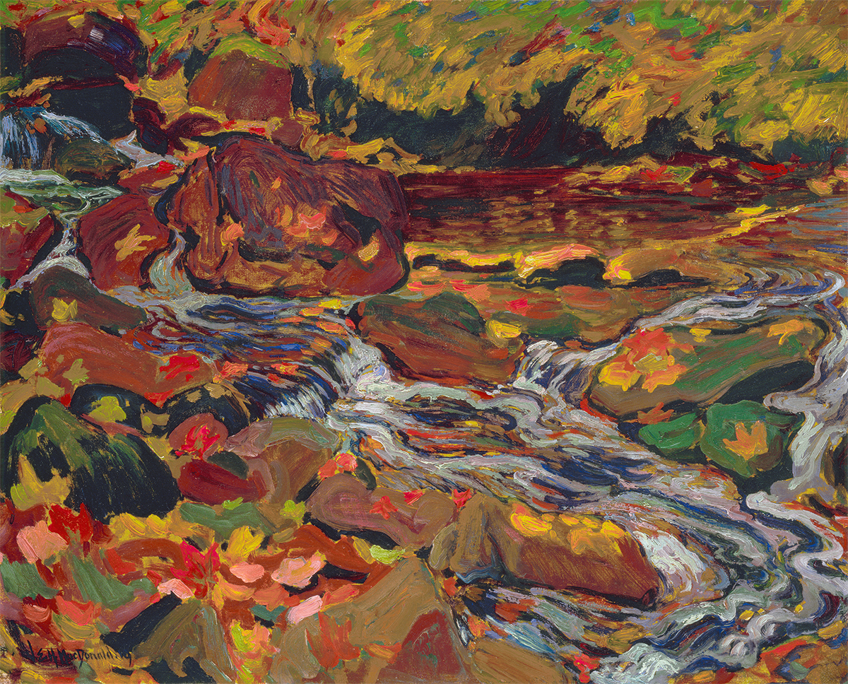Leaves In the Brook by J. E. H. MacDonald