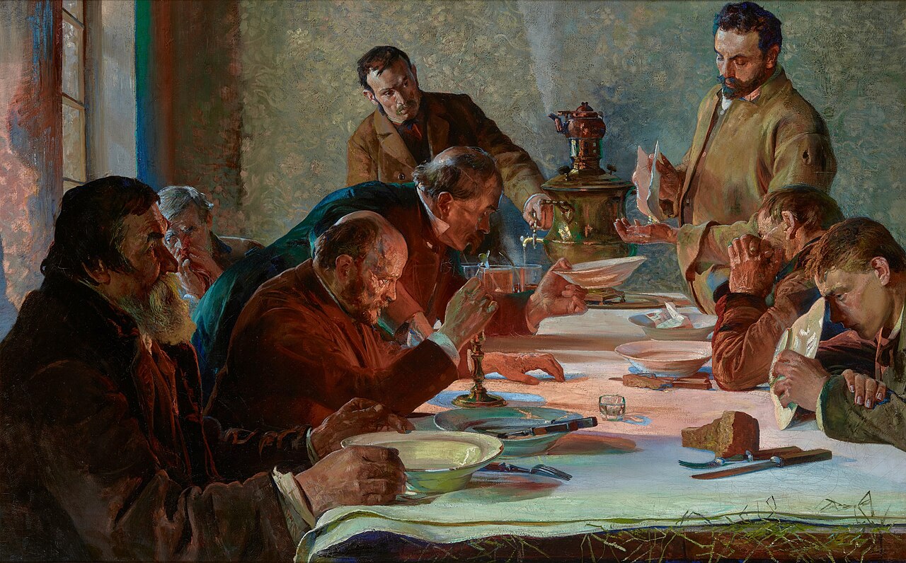 Christmas Eve in Siberia by Jacek Malczewski