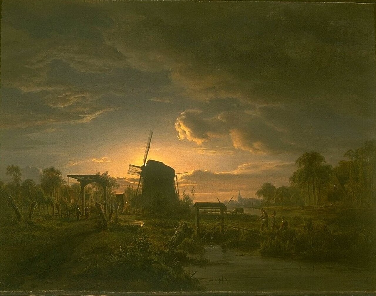 Landscape in Moonlight by Jacob Abels