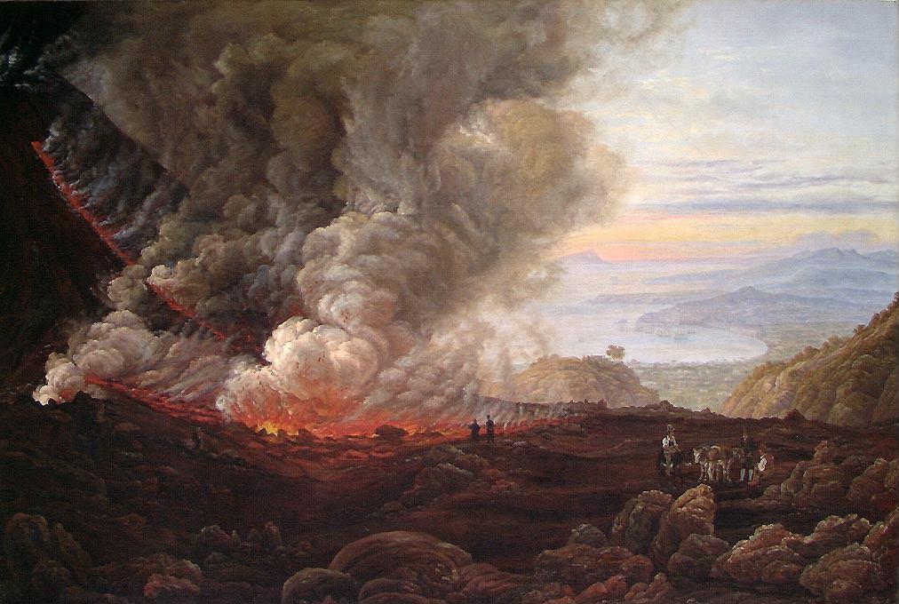 An Eruption of Vesuvius. Copy after J. C. Dahl by Jacob Calmeyer