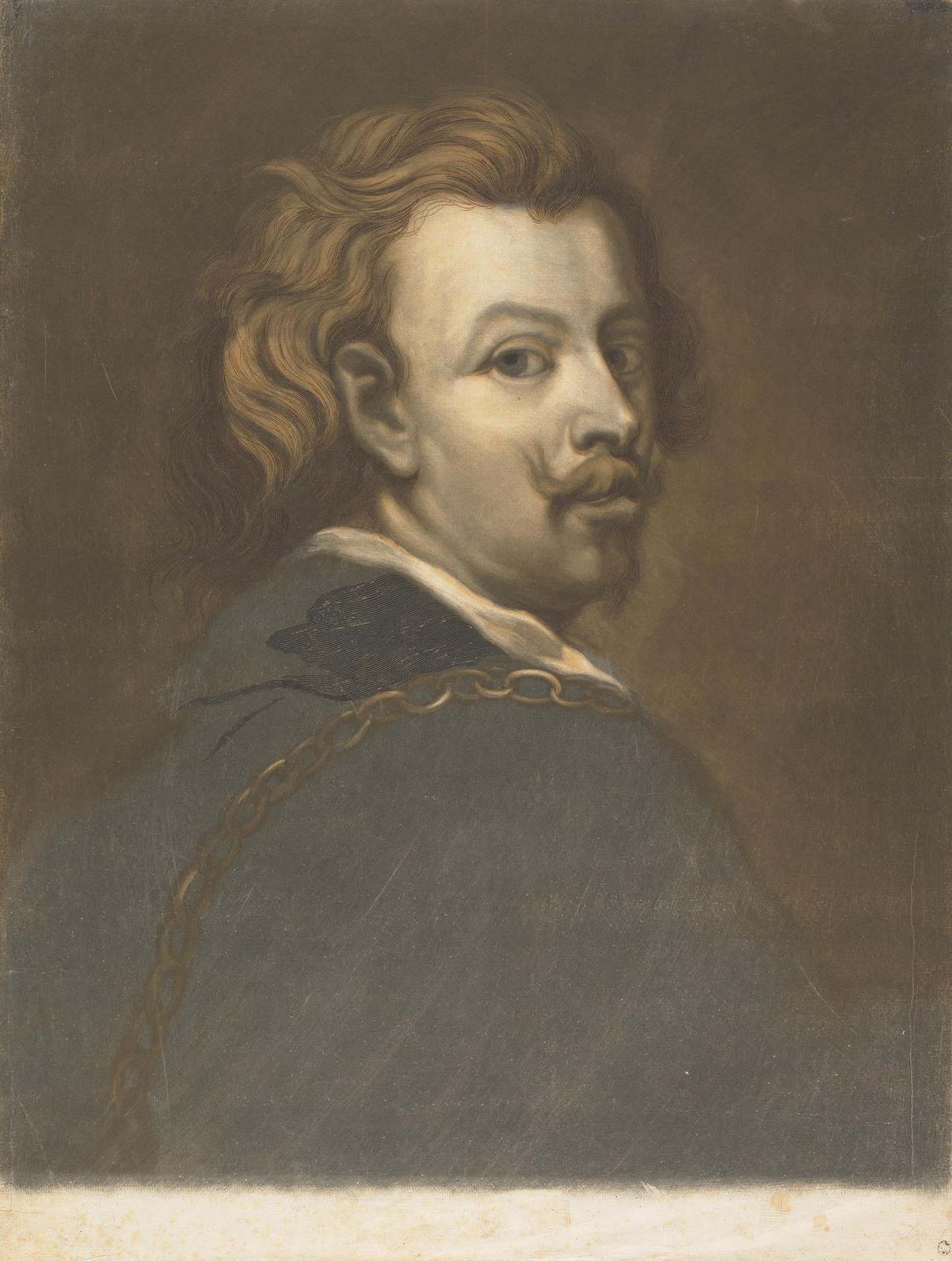 Self-portrait of Antonie van Dyck by Jacob Christoph Le Blon