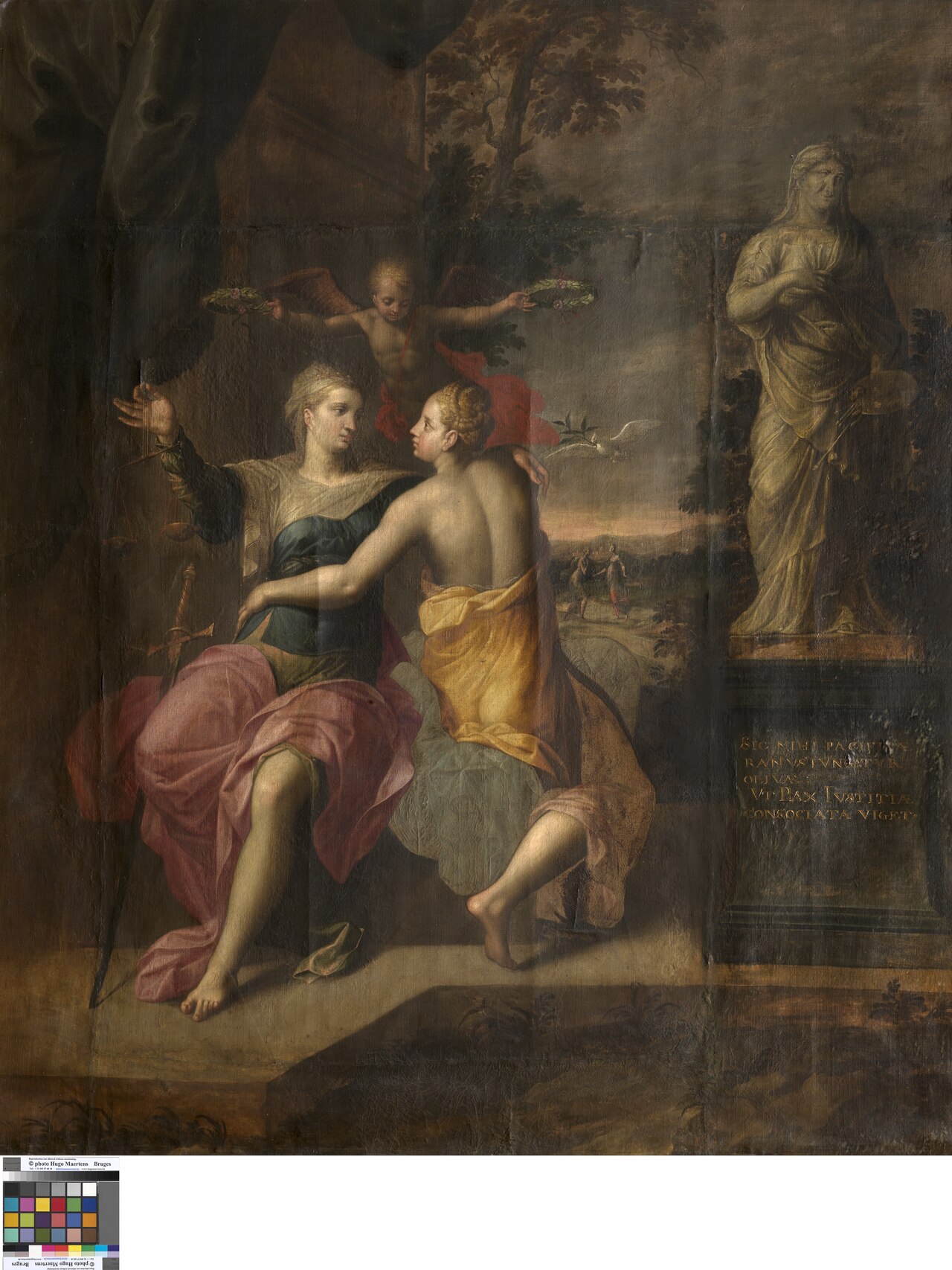 Justitia and Pax by Jacob de Backer