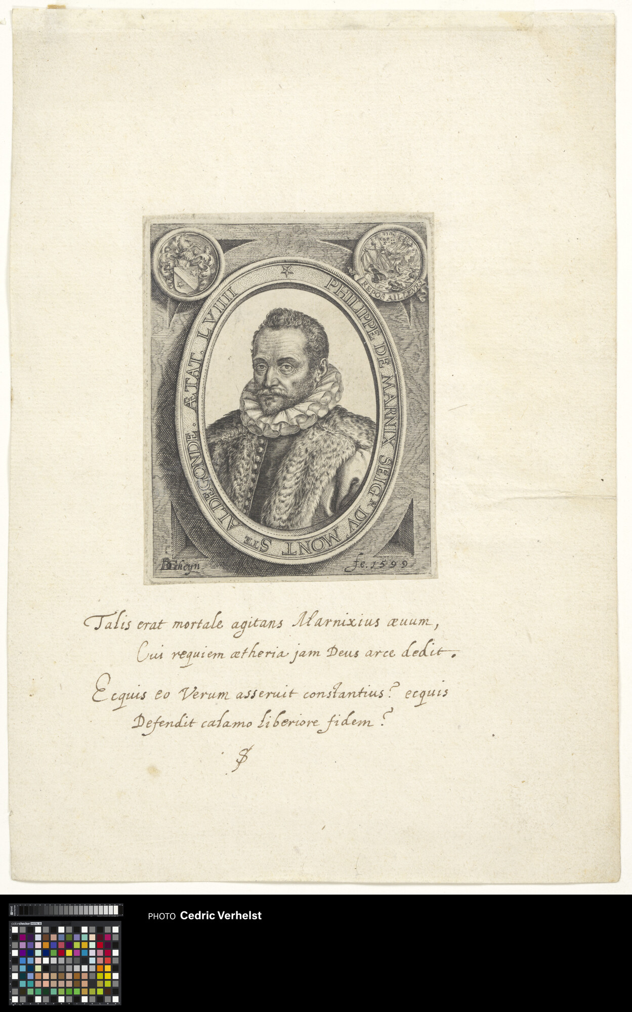 Portrait of Filips Marnix, lord of Sint-Algdegonde by Jacob de Gheyn II