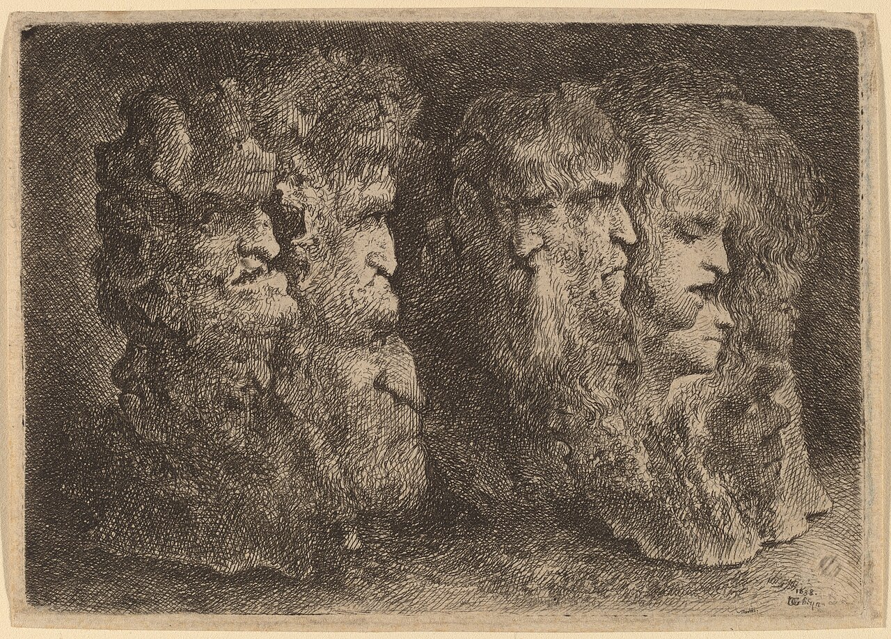 Grotesque Heads by Jacob de Gheyn III