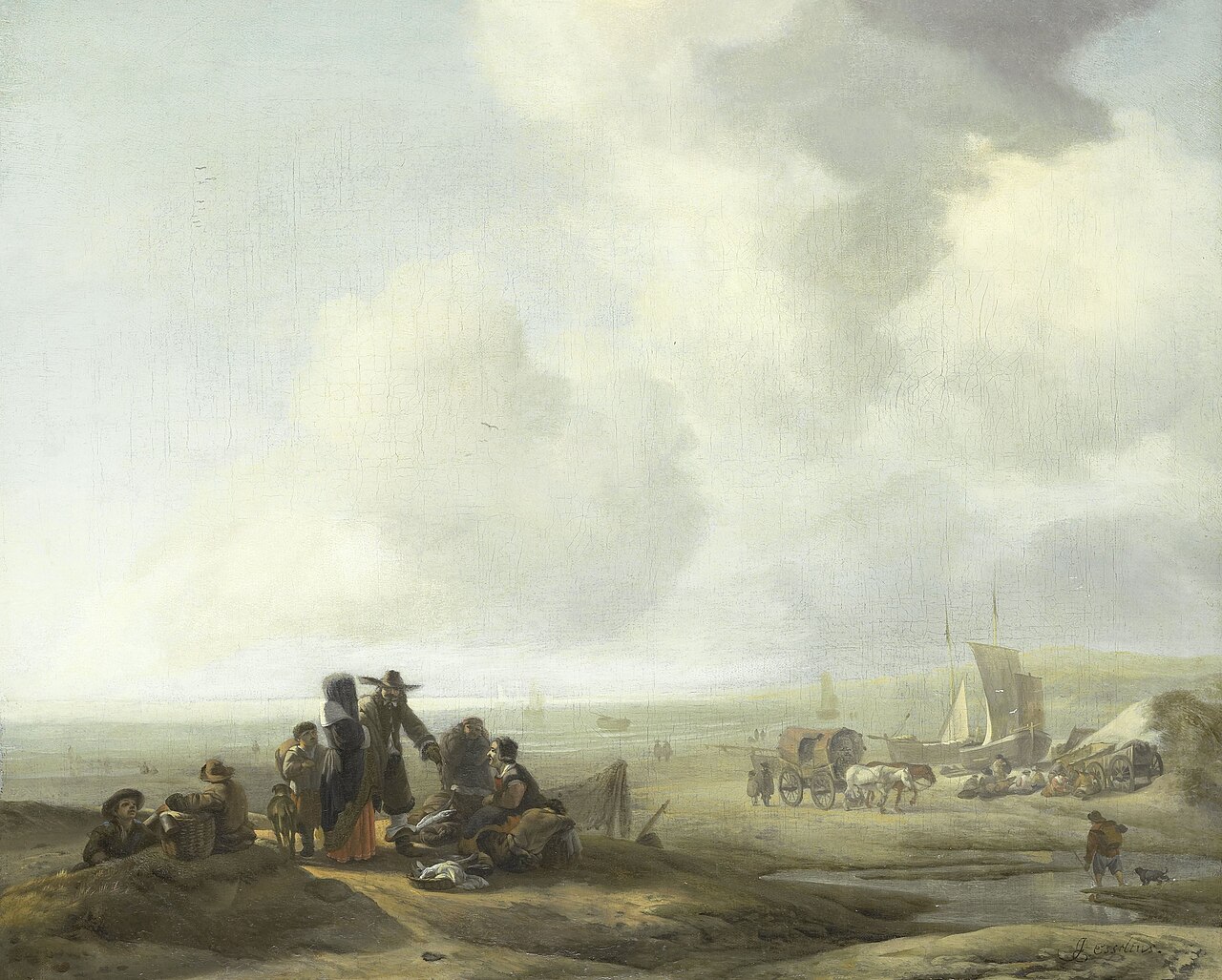 View of the beach by Jacob Esselens