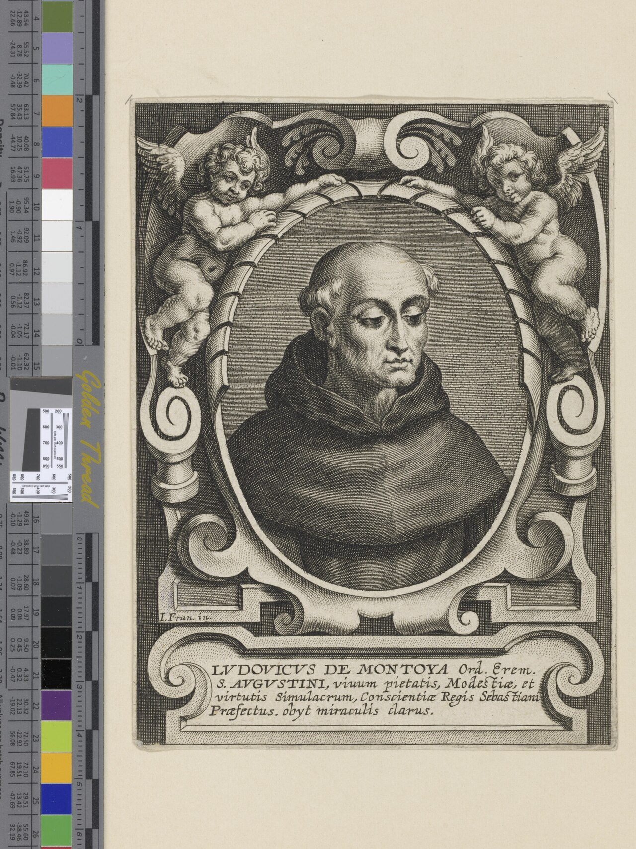 Portrait of Augustinian Ludovicus de Montoya by Jacob Franquart the younger