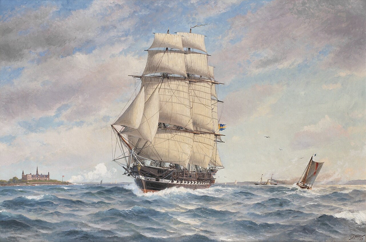 The Norrköping off Kronborgs castle at Helsingör by Jacob Hägg