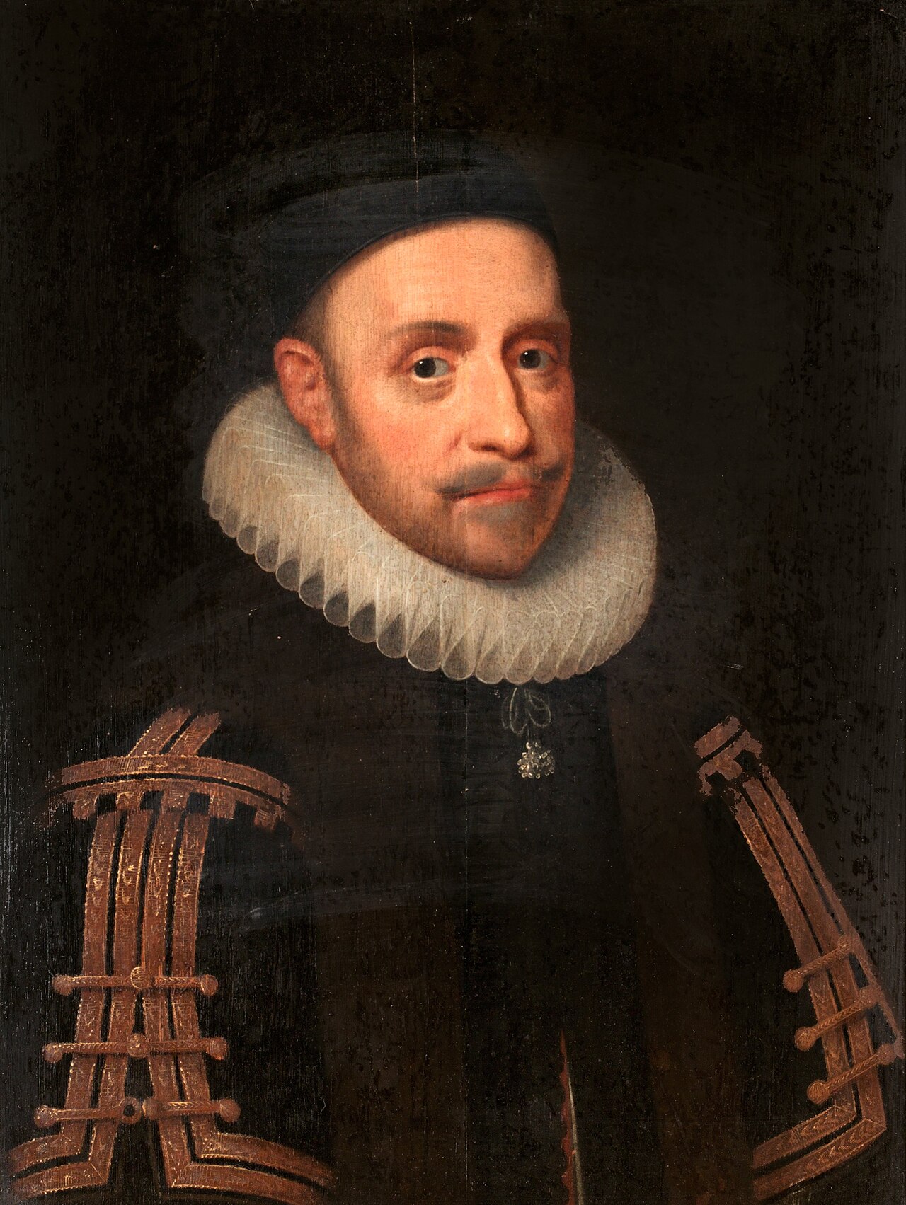 Portrait of king Gustavus Adolphus of Sweden by Jacob Hoefnagel