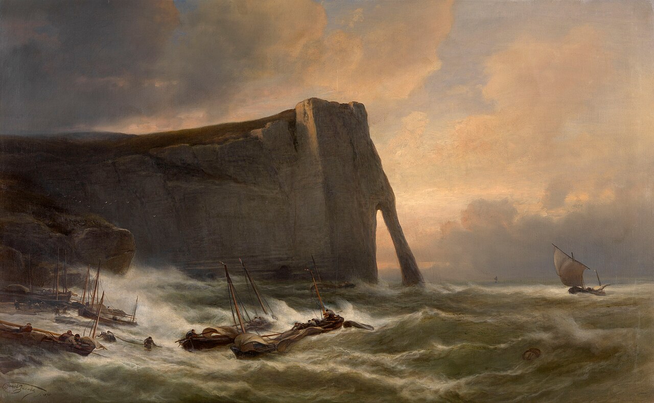 Porte d' Aval in Etretat by Jacob Jacobs