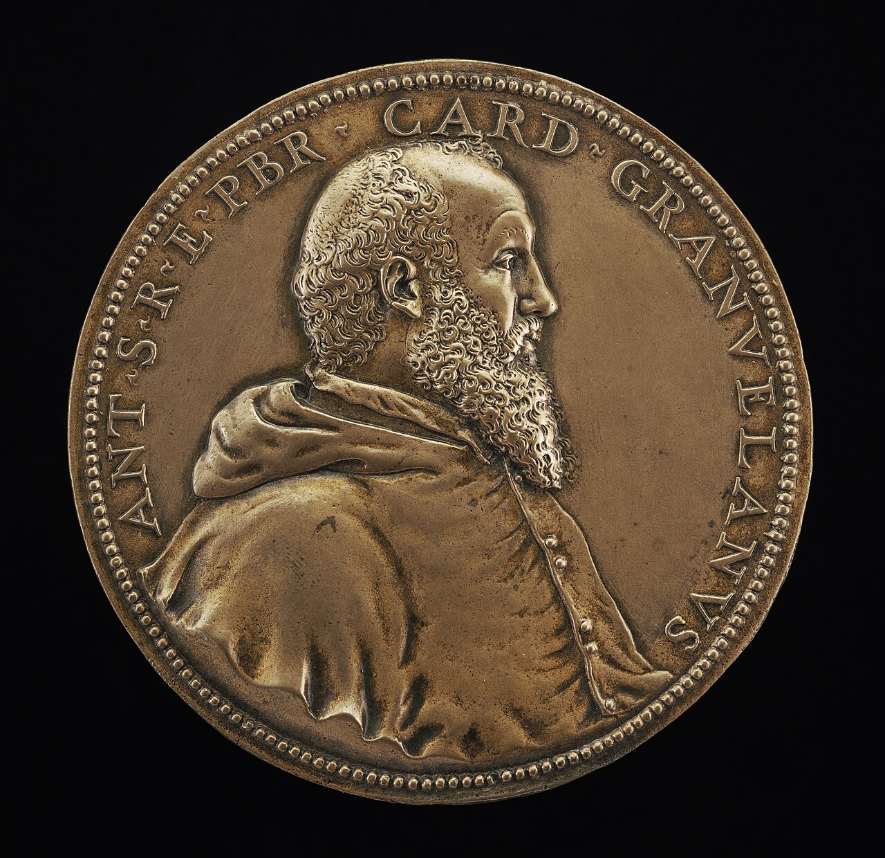 Antoine Perrenot, 1517-1586, Bishop of Arras 1540, Cardinal Granvelle 1561 by Jacob Jonghelinck