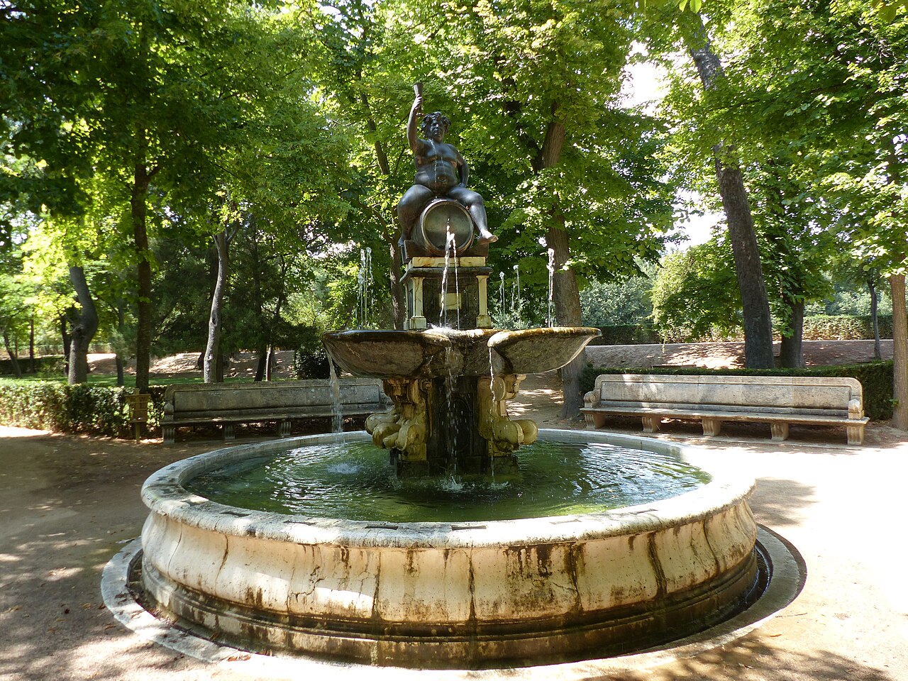 Fuente de Baco, Jardín de la Isla, Aranjuez by Jacob Jonghelinck