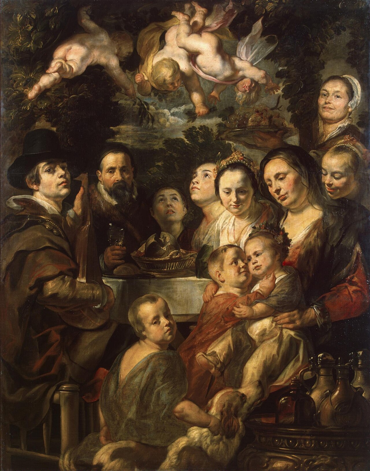 Self-Portrait with Parents, Brothers and Sisters by Jacob Jordaens