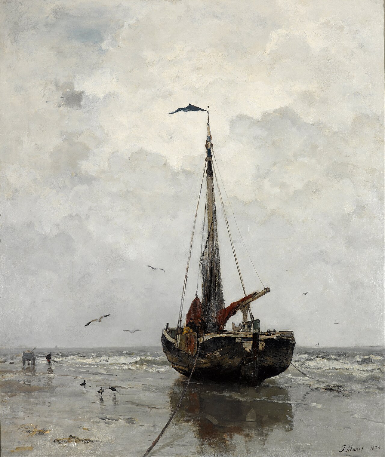 Fishing boat by Jacob Maris