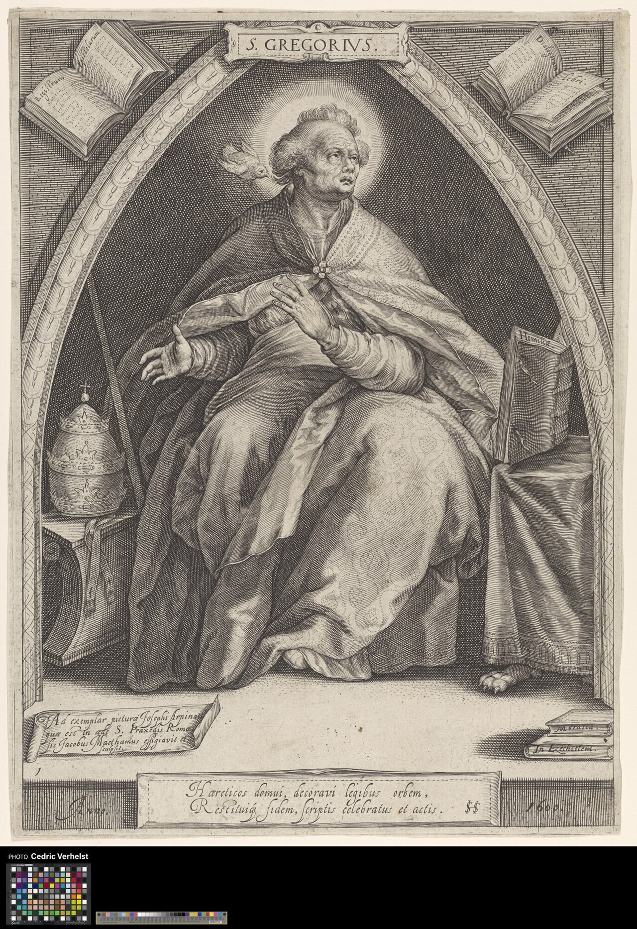 Saint Gregorius by Jacob Matham