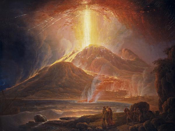 Mount Vesuvius in Eruption by Jacob More
