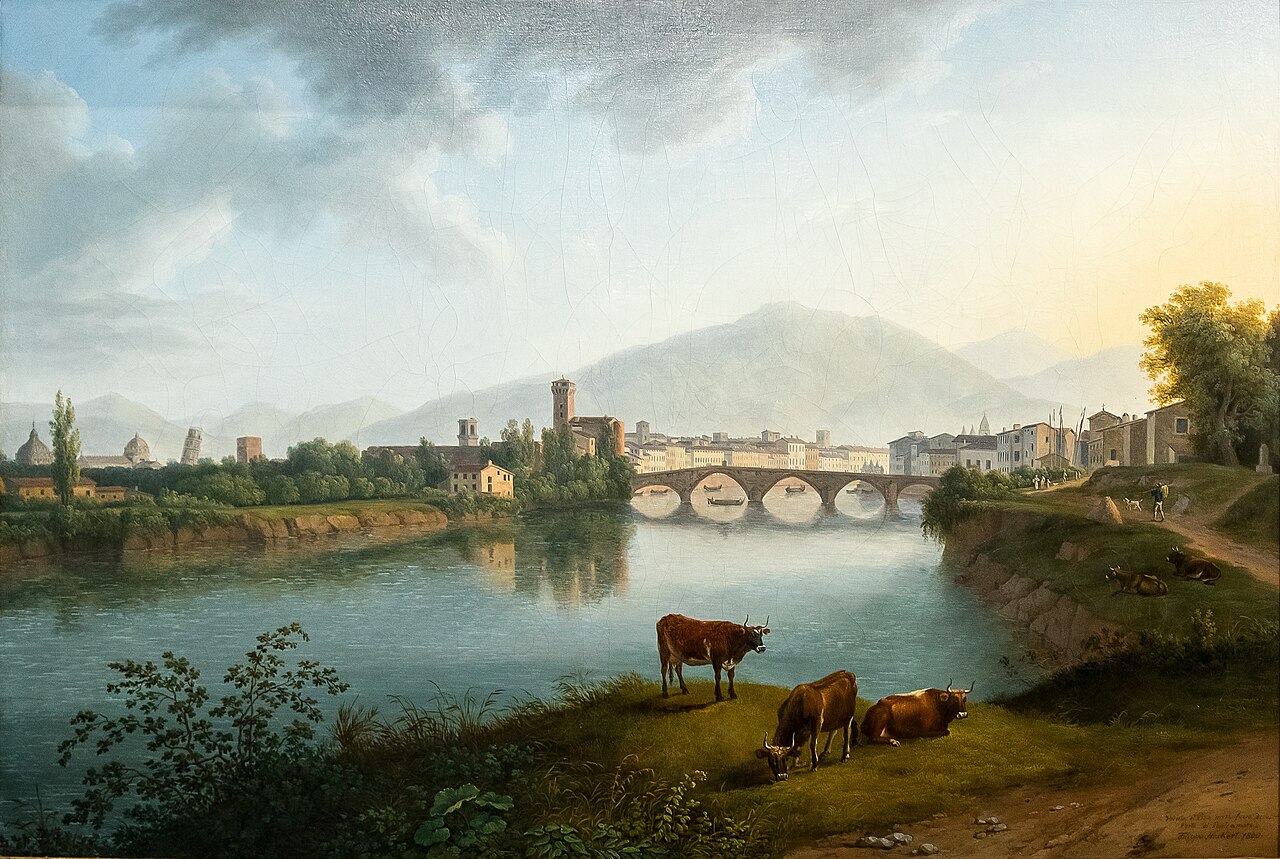 View of Pisa by Jacob Philipp Hackert