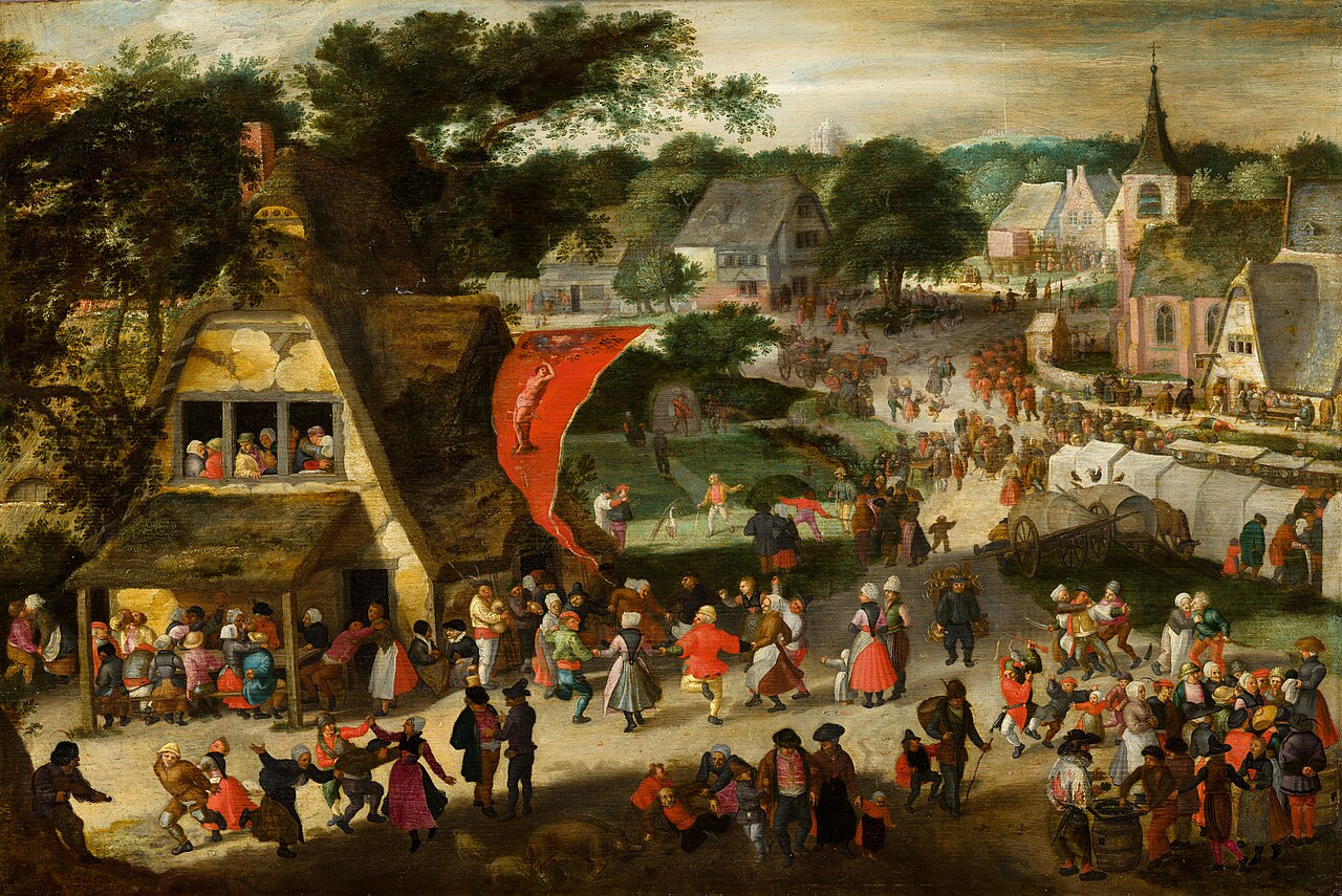 St. Sebastian fair in a Flemish village by Jacob Savery