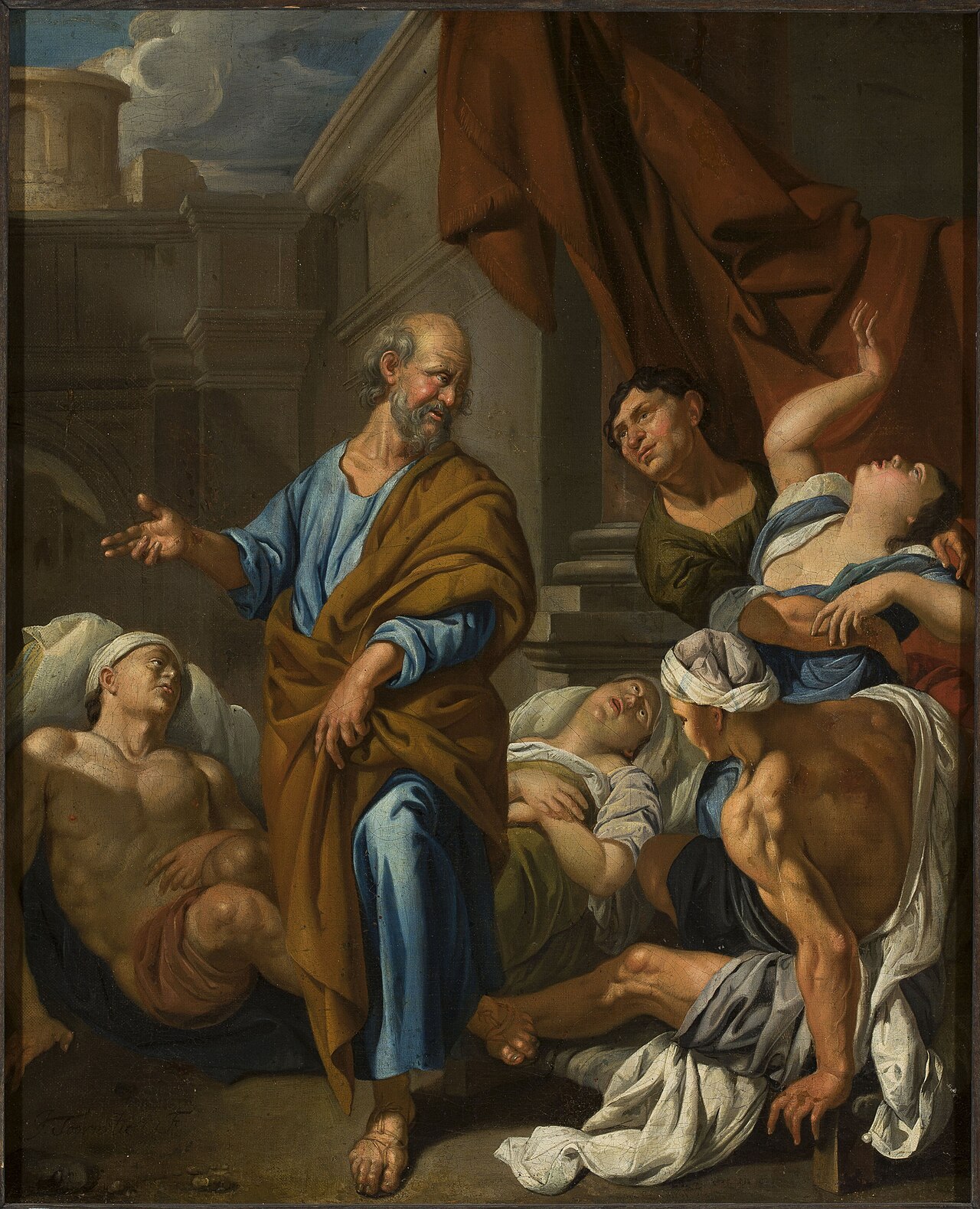 St. Peter healing the sick by Jacob Toorenvliet