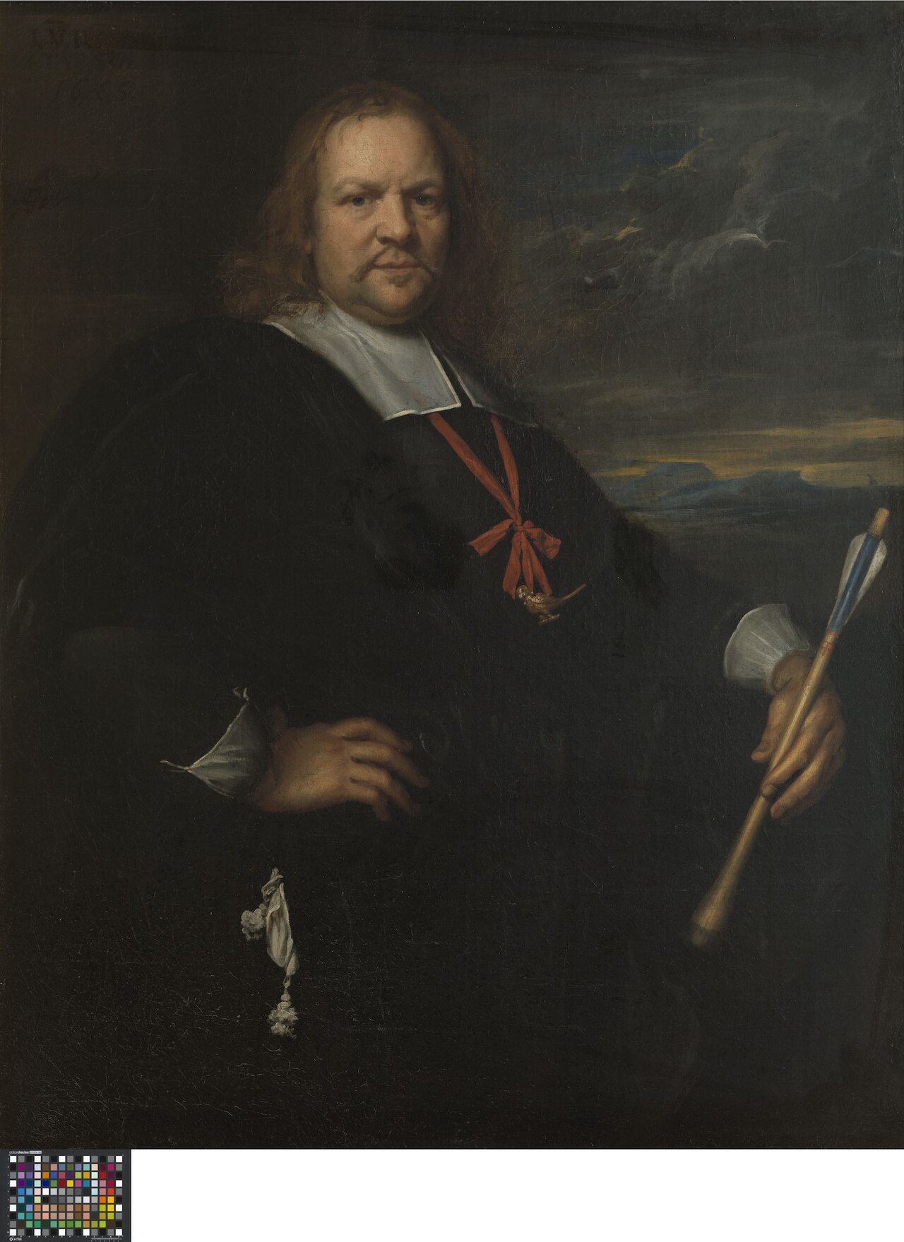 Portrait of Leonard van Kerckhove, King of the Guild of St. George in Bruges by Jacob van Oost the Younger