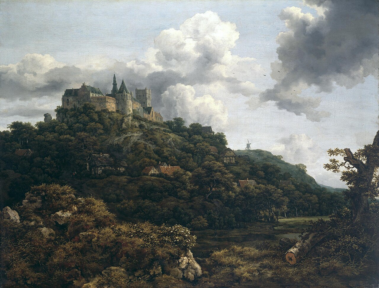 Castle Bentheim by Jacob van Ruisdael