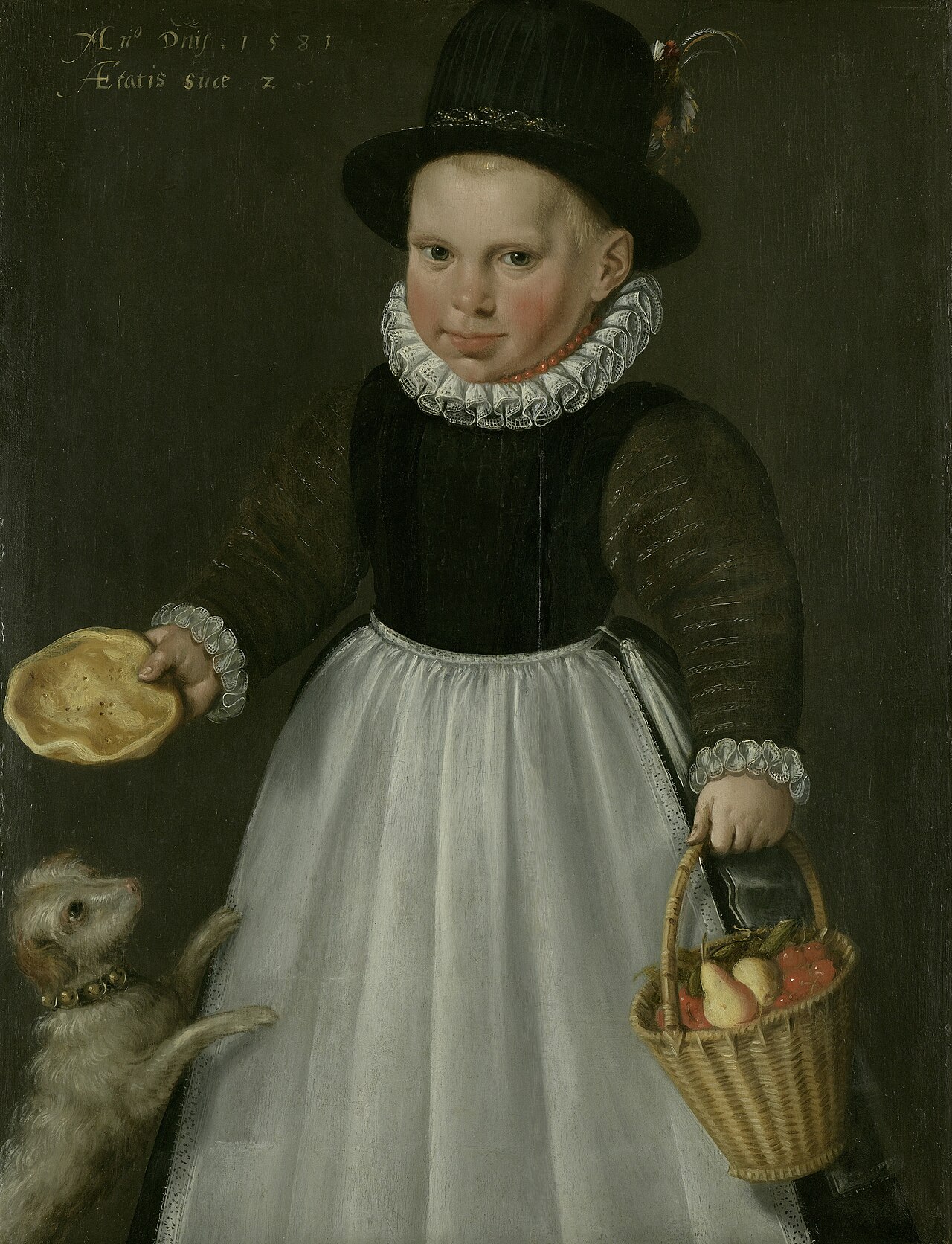 Portrait of a boy aged two by Jacob Willemsz Delff
