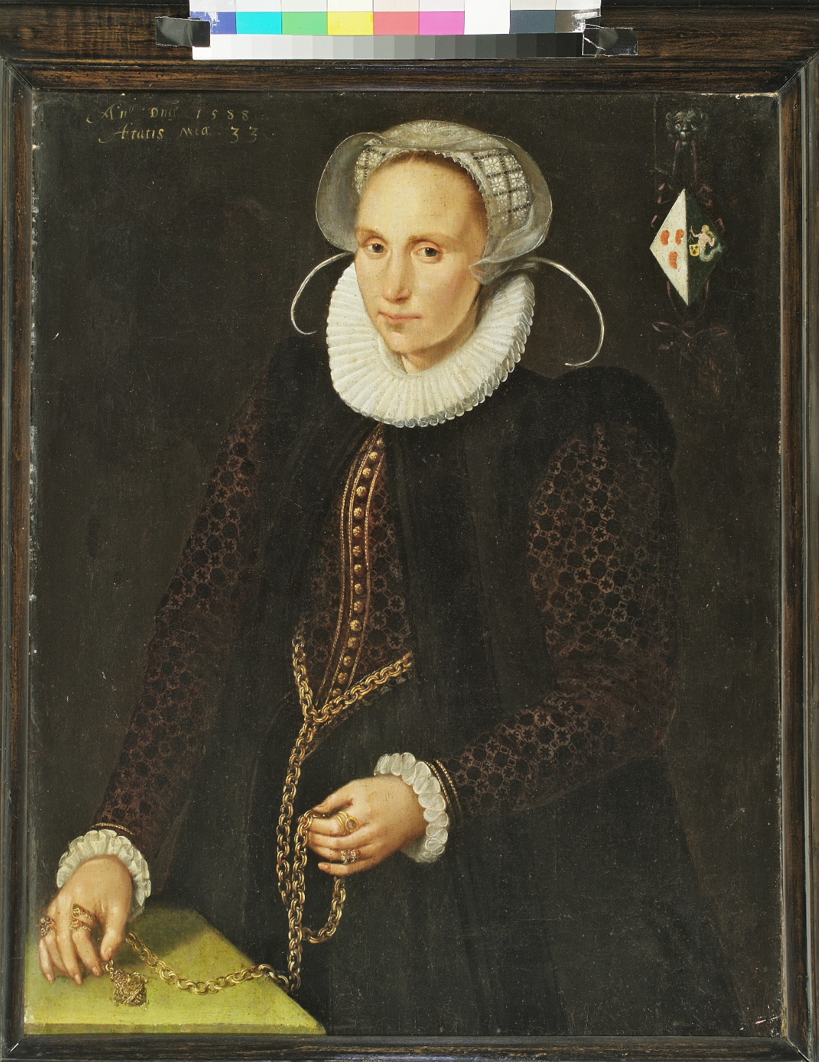 Portrait of Maria van Melisdyck (1556- ) by Jacob Willemsz Delff