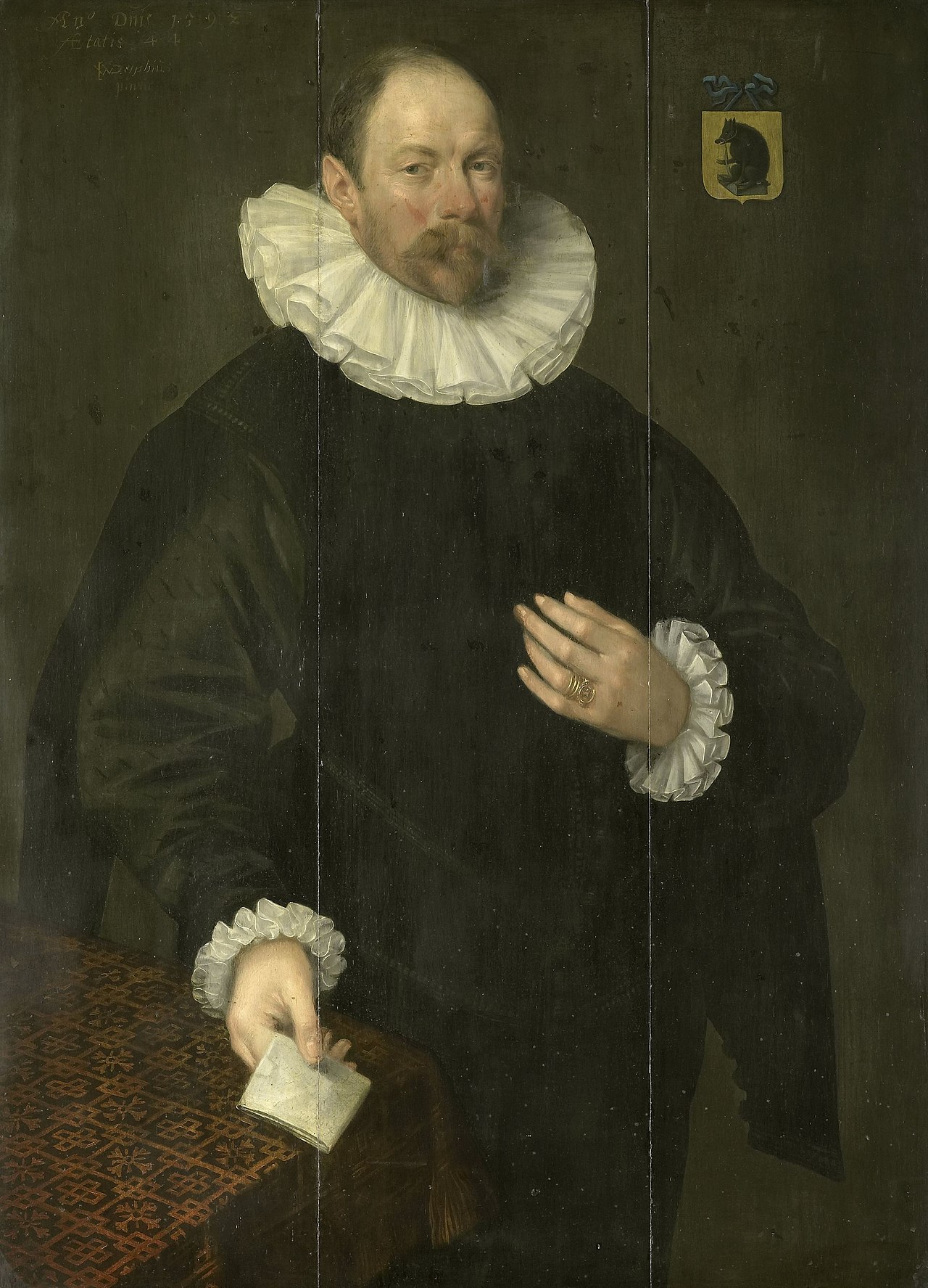 Portrait of Paulus Cornelisz van Beresteyn, Burgomaster of Delft by Jacob Willemsz Delff