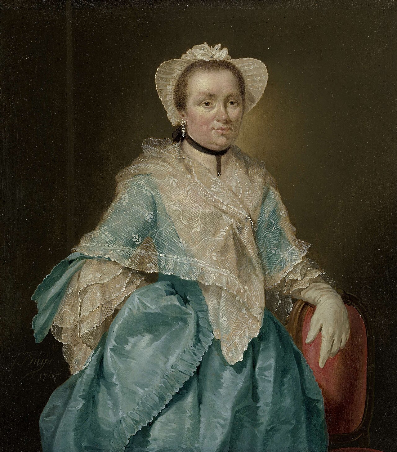 Portrait of Elisabeth Troost (1730-1790) by Jacobus Buys