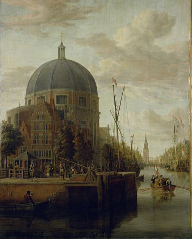The Round Lutheran church on the Singel by Jacobus Storck