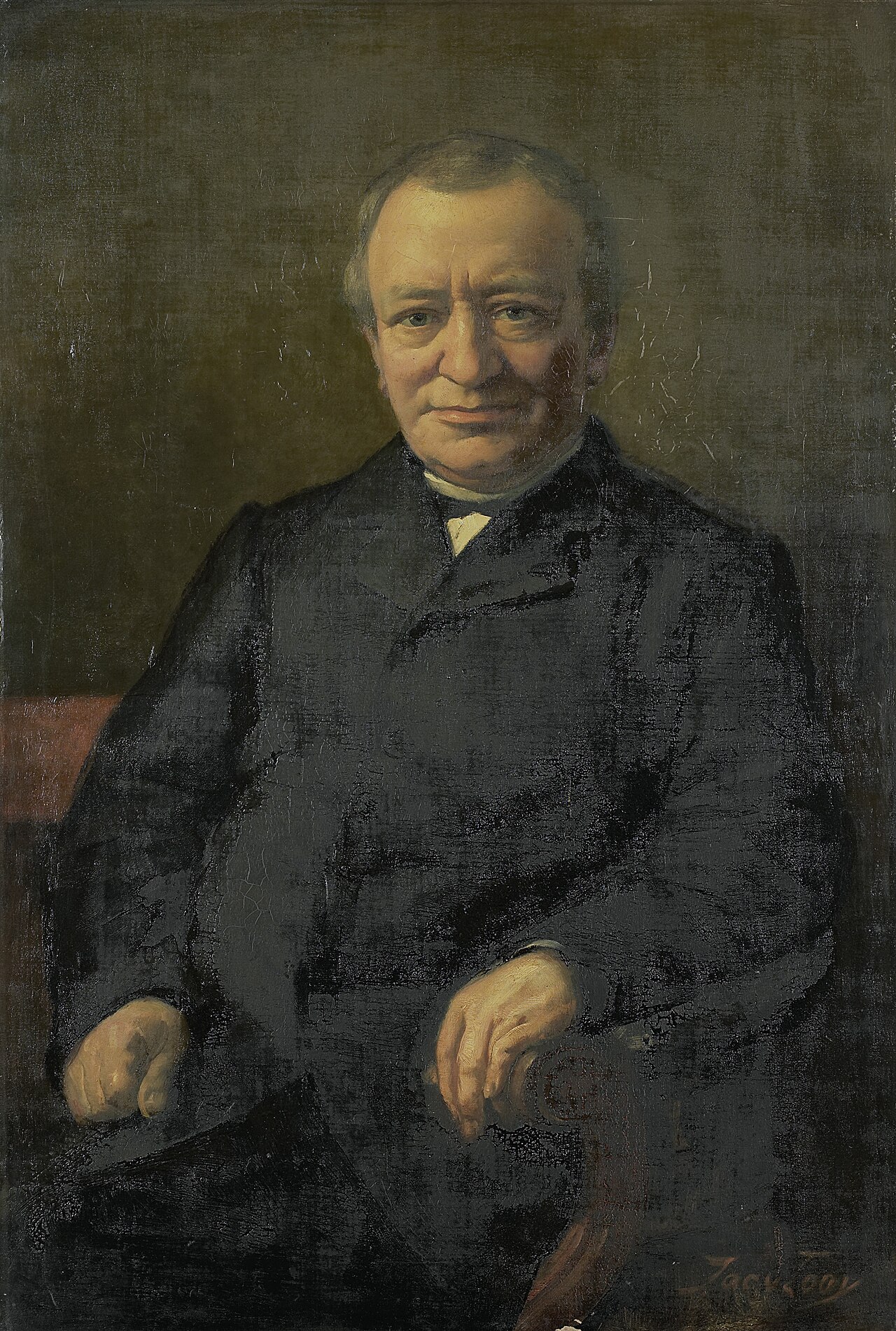Anthonie Gerardus van der Hout (1820-92) by Jacobus van Looy
