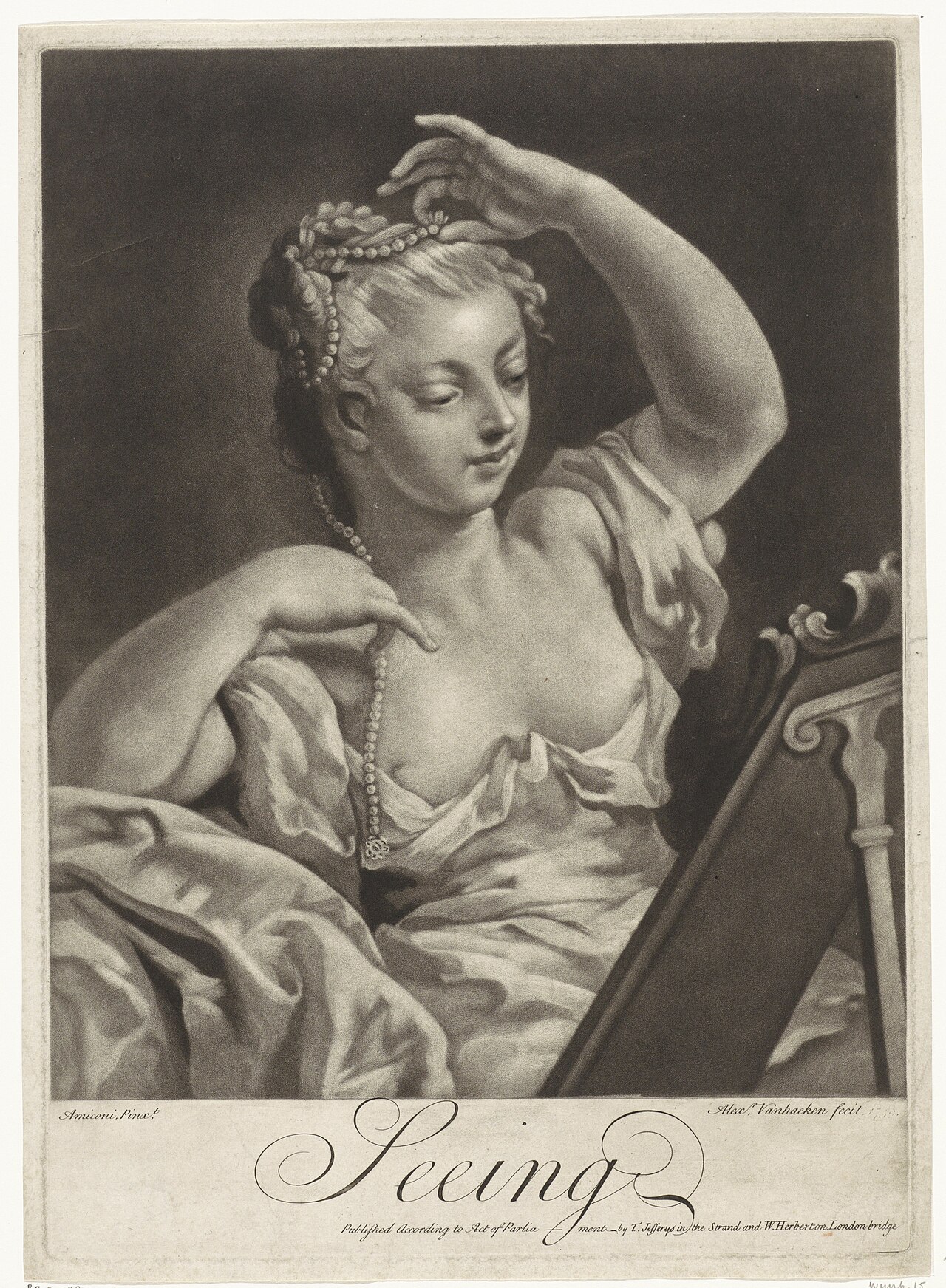 Allegories of the five senses by Jacopo Amigoni