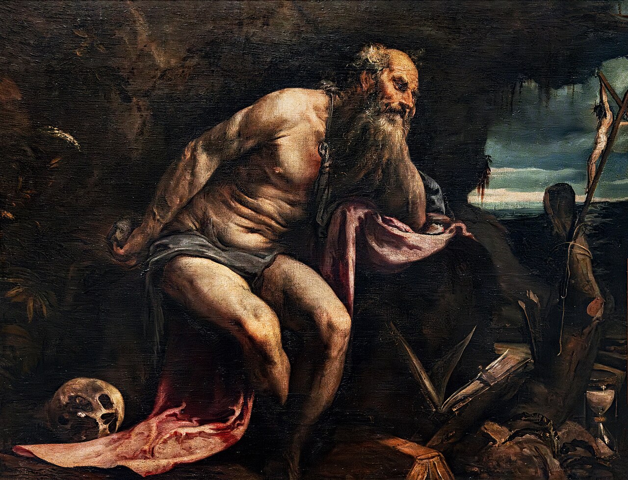 St Jerome Saint Jerome Meditating by Jacopo Bassano