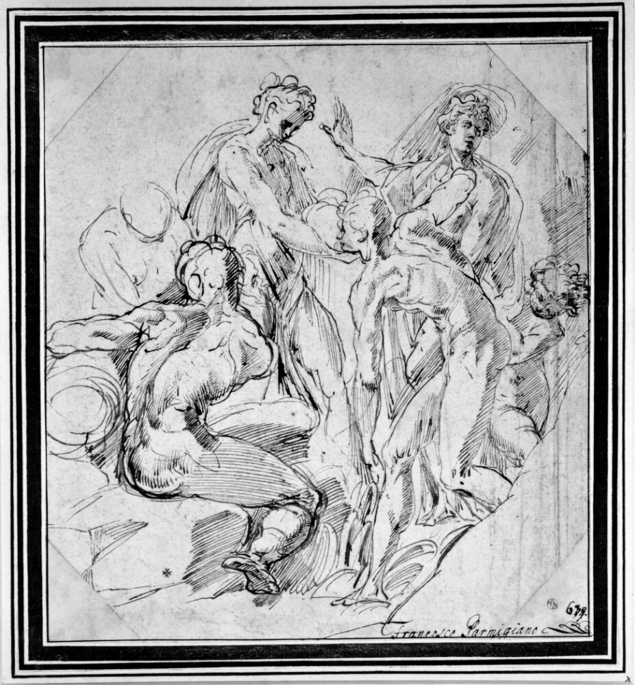 Mythological Scene by Jacopo Bertoia
