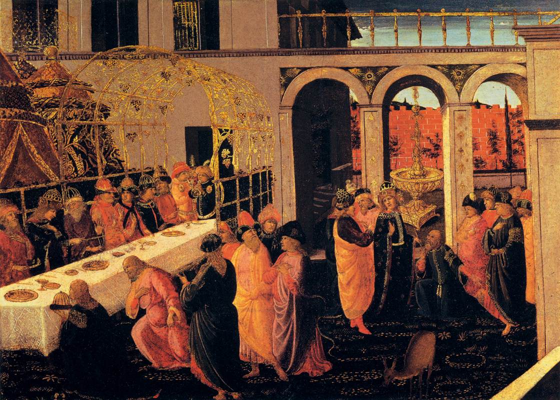 The Banquet of Ahasuerus by Jacopo da Sellaio