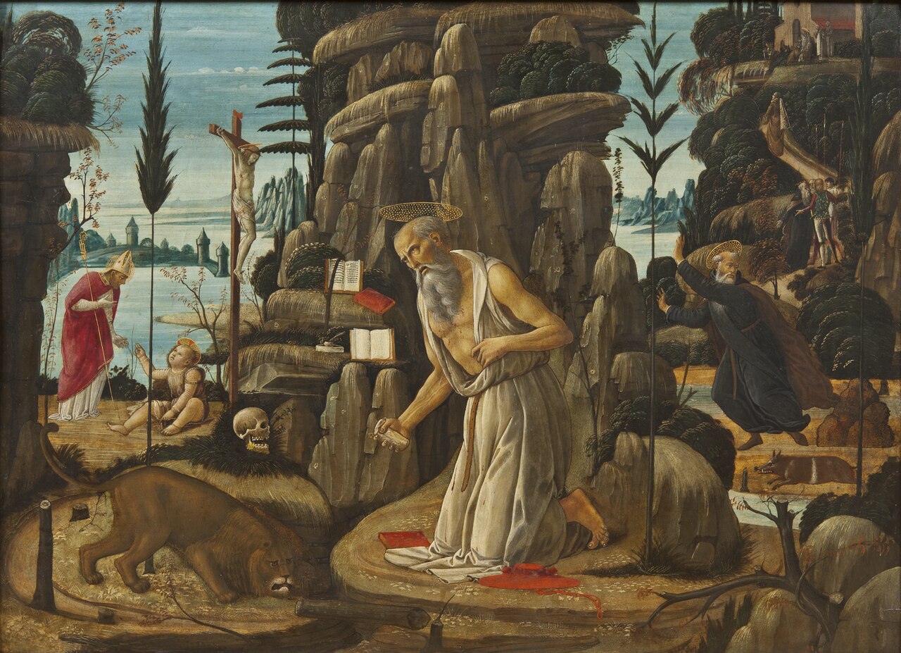 The Penitent St Jerome by Jacopo da Sellaio