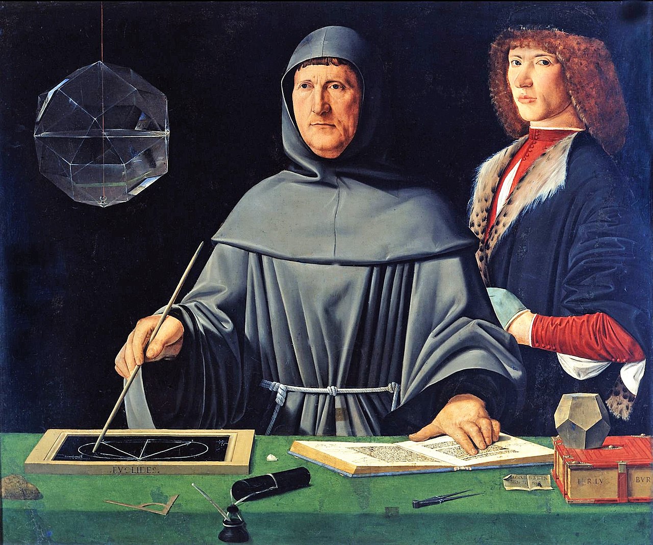 Portrait of Luca Pacioli by Jacopo de' Barbari