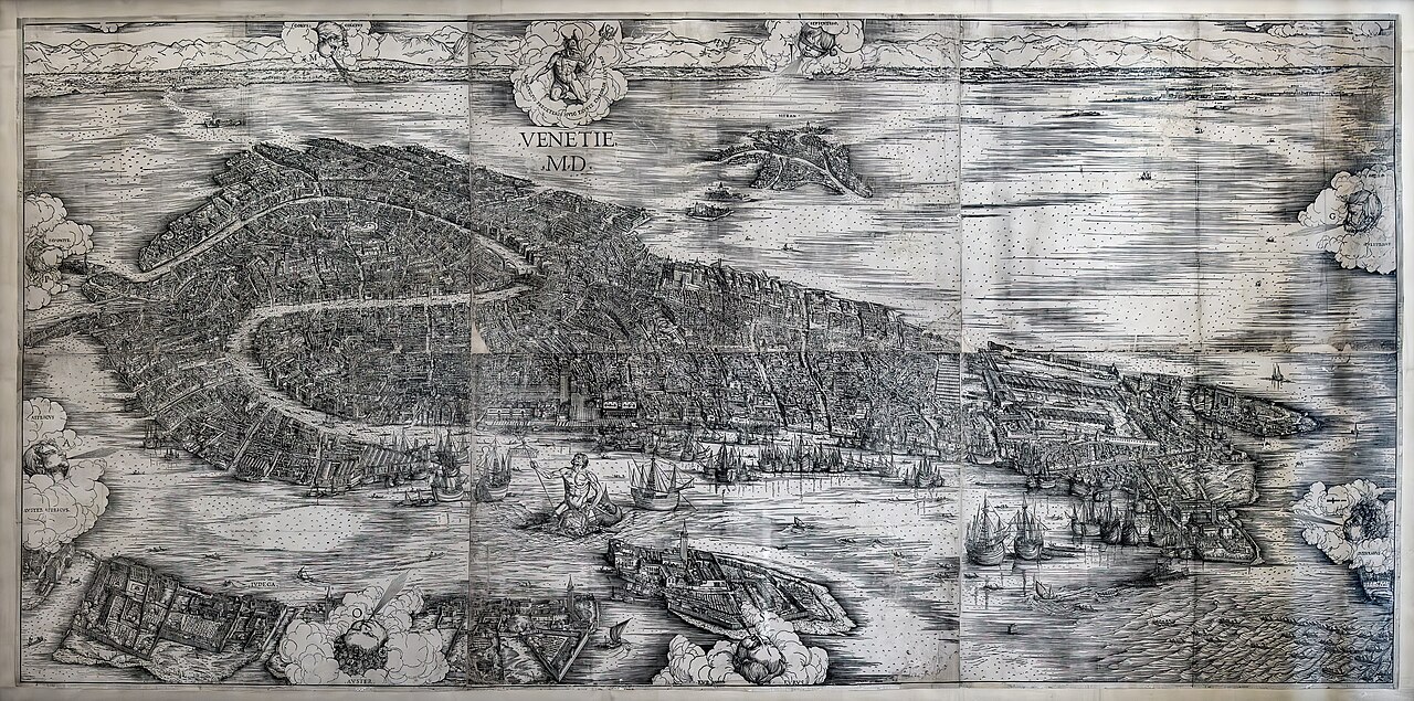 View of Venice by Jacopo de' Barbari