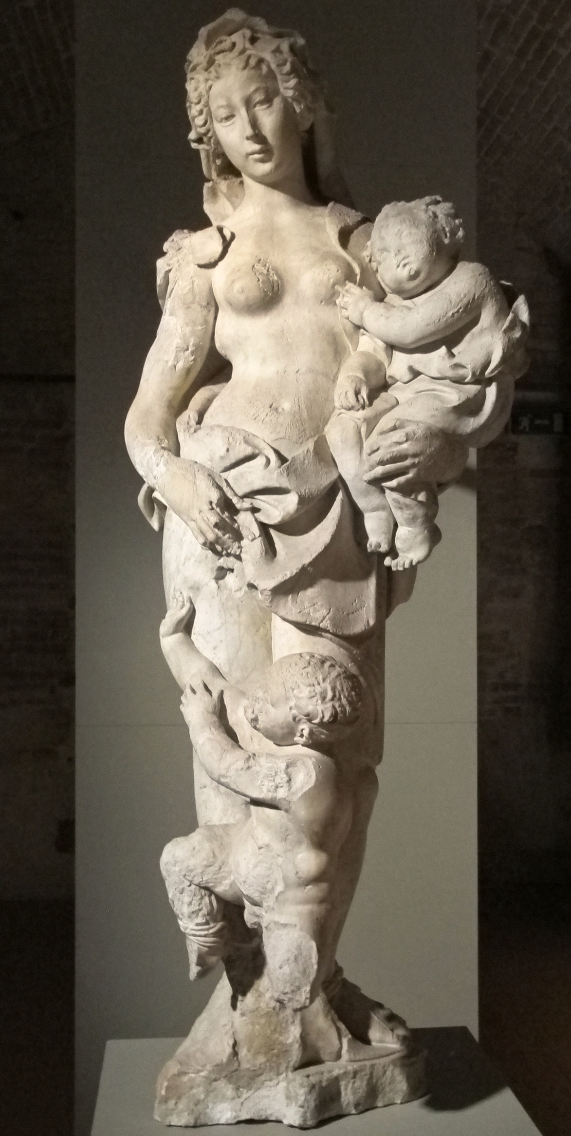 Sculptures from Fonte Gaia - Acca Larentia by Jacopo della Quercia
