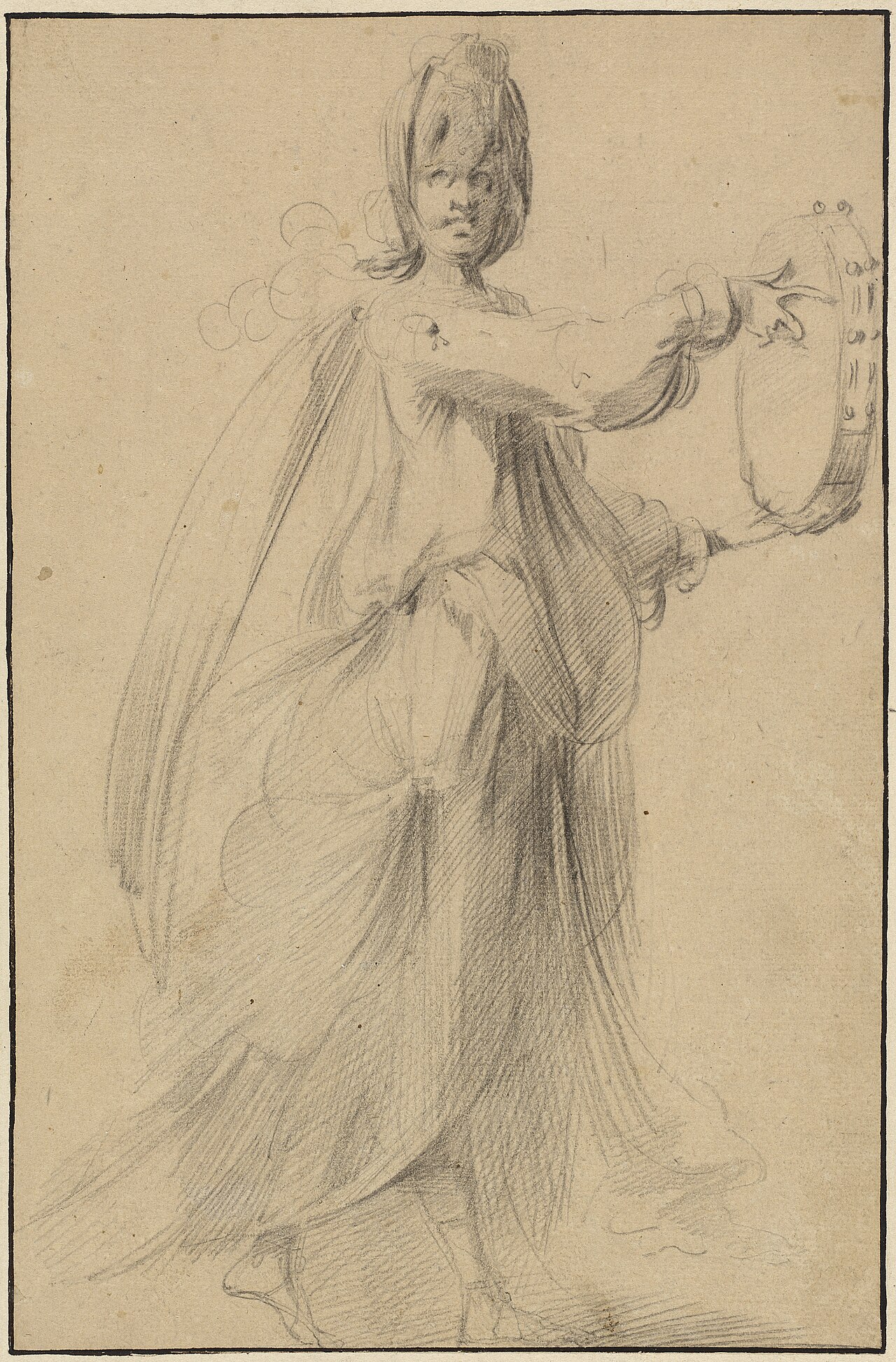 Dancer with a Tambourine by Jacques Bellange