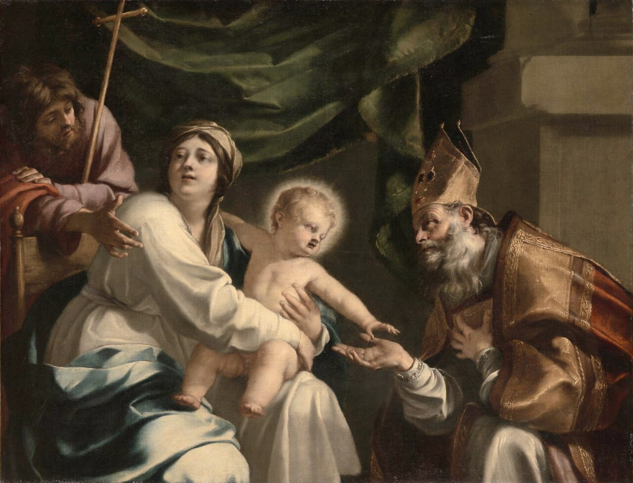 Madonna and child with Saint John the Baptist by Jacques Blanchard