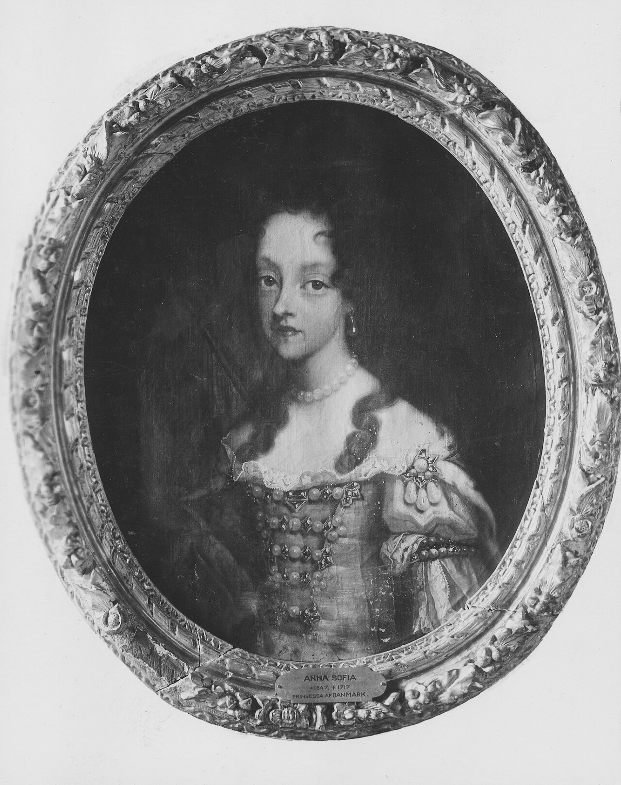 Anna Sofia, 1647-1717, prinsessa av Danmark kurfurstinna av Sachsen by Jacques d'Agar