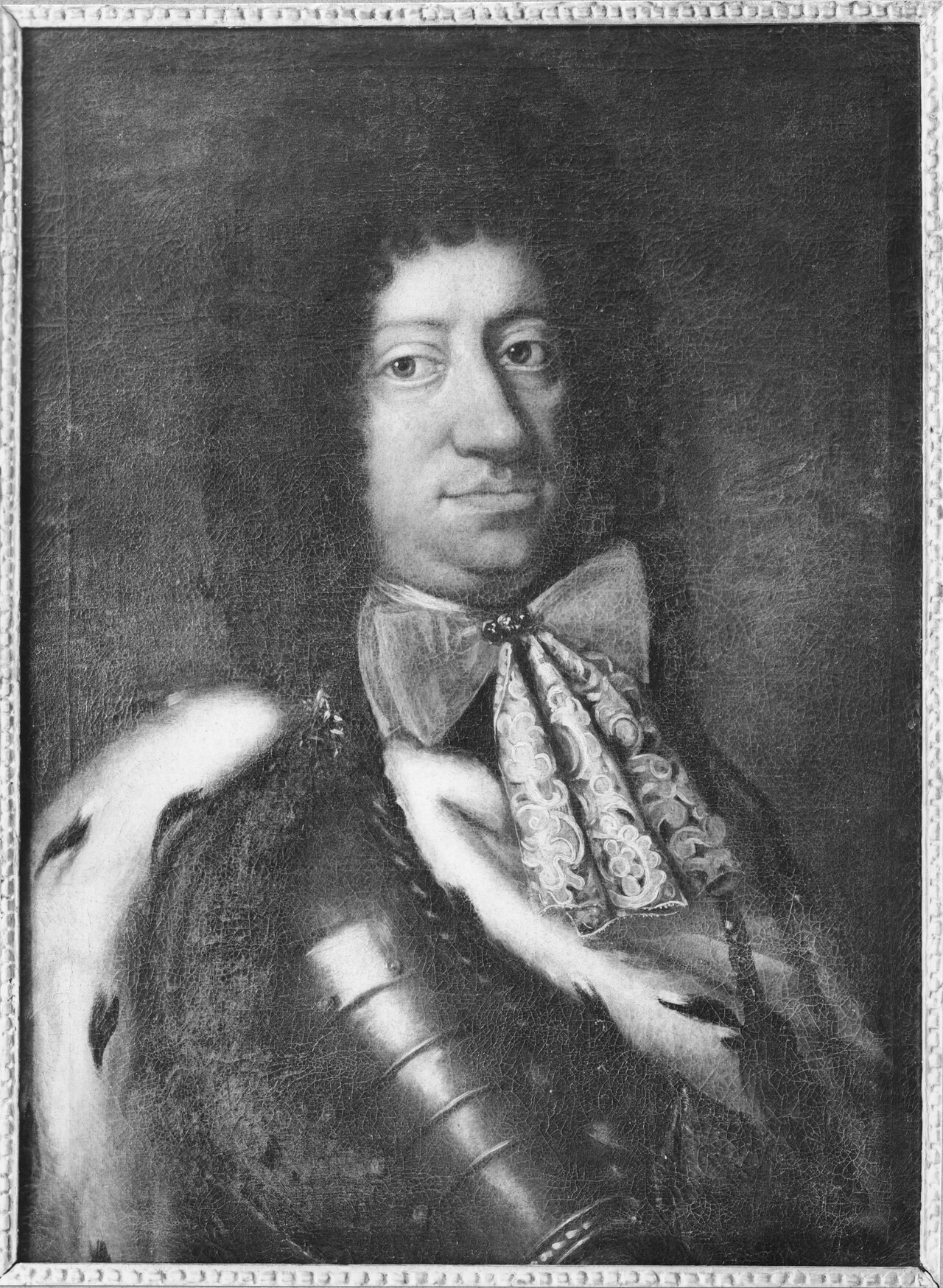 Kristian V (1646-1699), king of Denmark and Norway, married to Charlotta Amalia of Hessen-Kassel by Jacques d'Agar