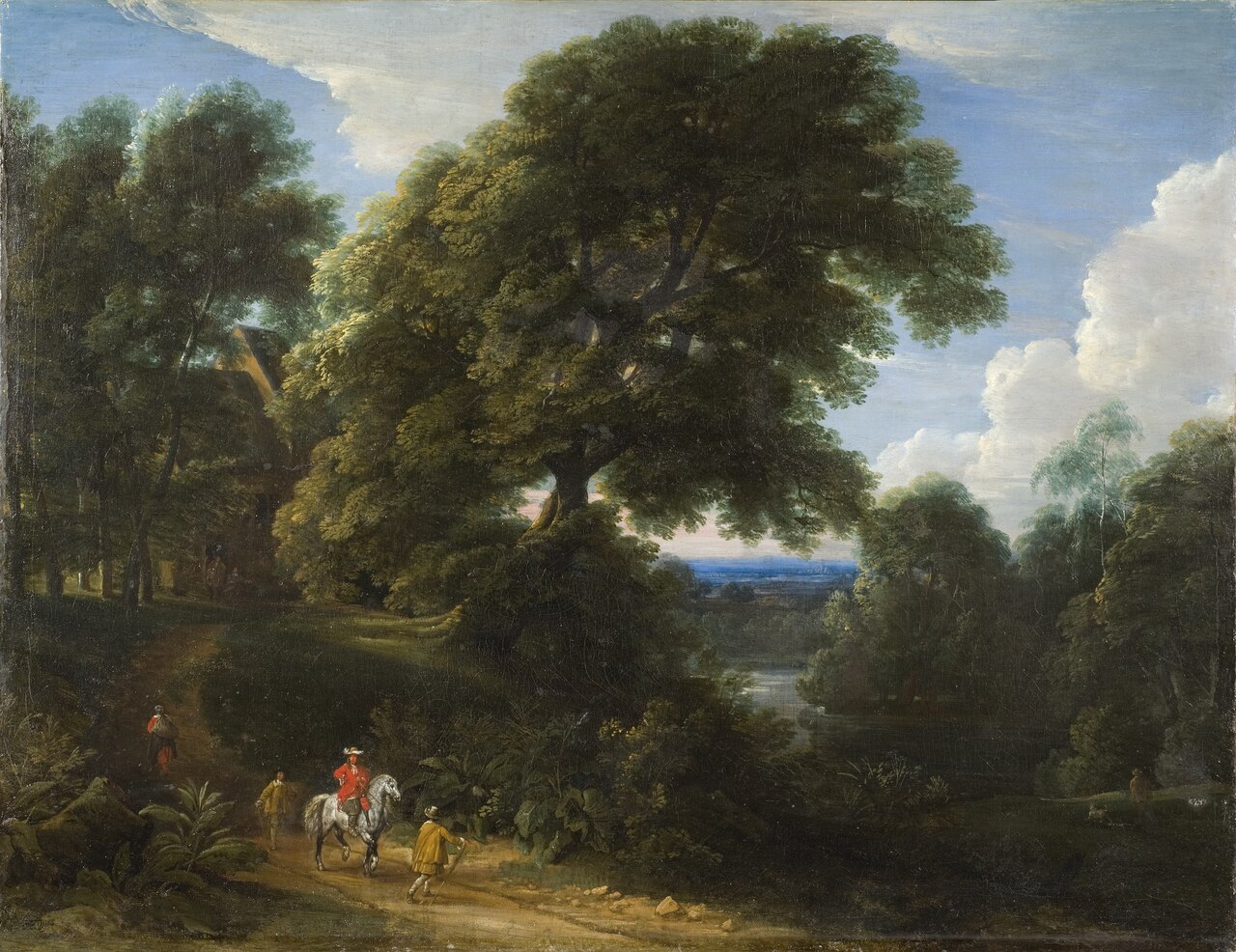 Landscape with a Rider in Red by Jacques d'Arthois