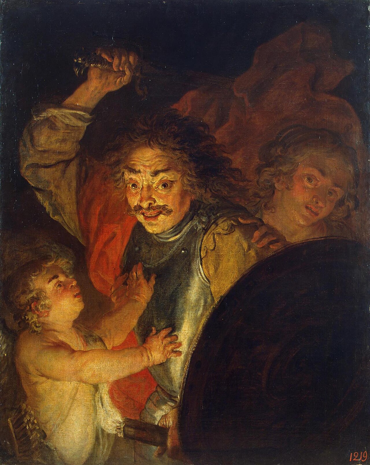 Mars, Venus and Cupid (Allegory of Anger) by Jacques de l'Ange
