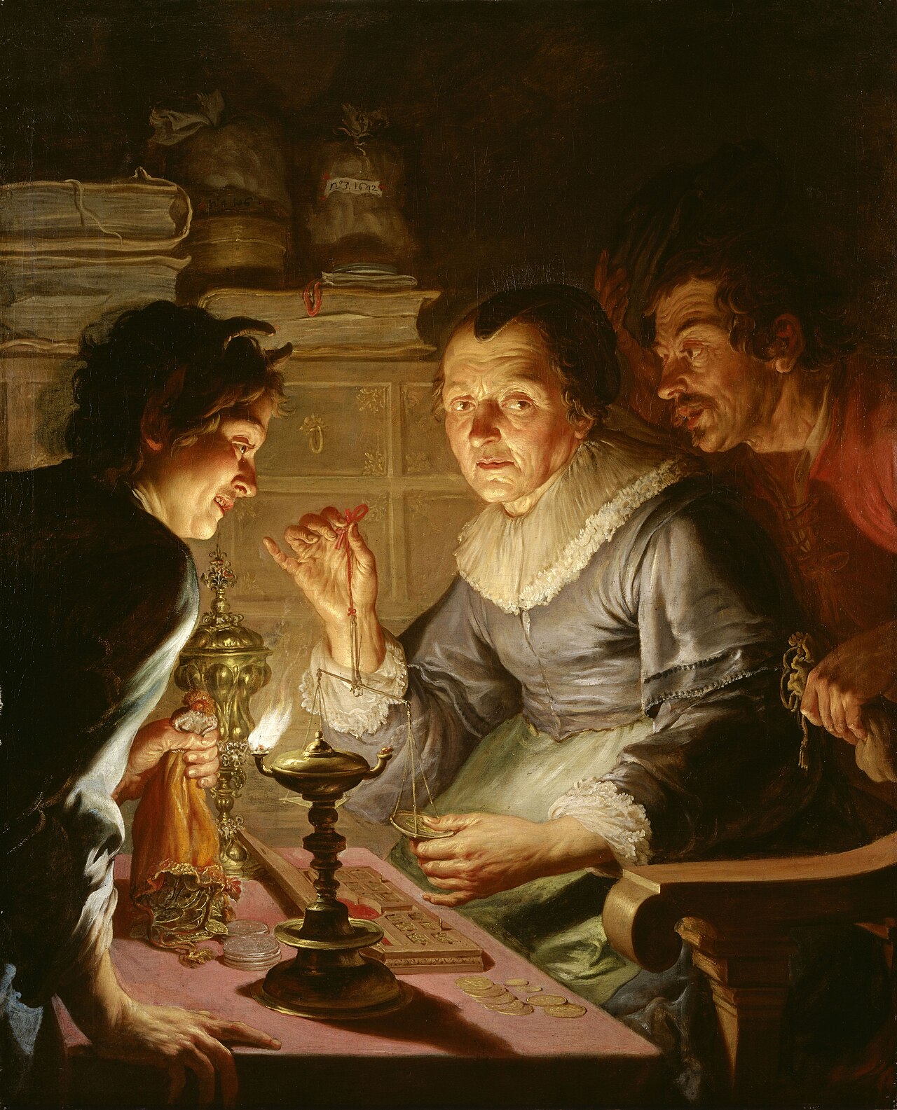 The Gold Weigher by Jacques de l'Ange